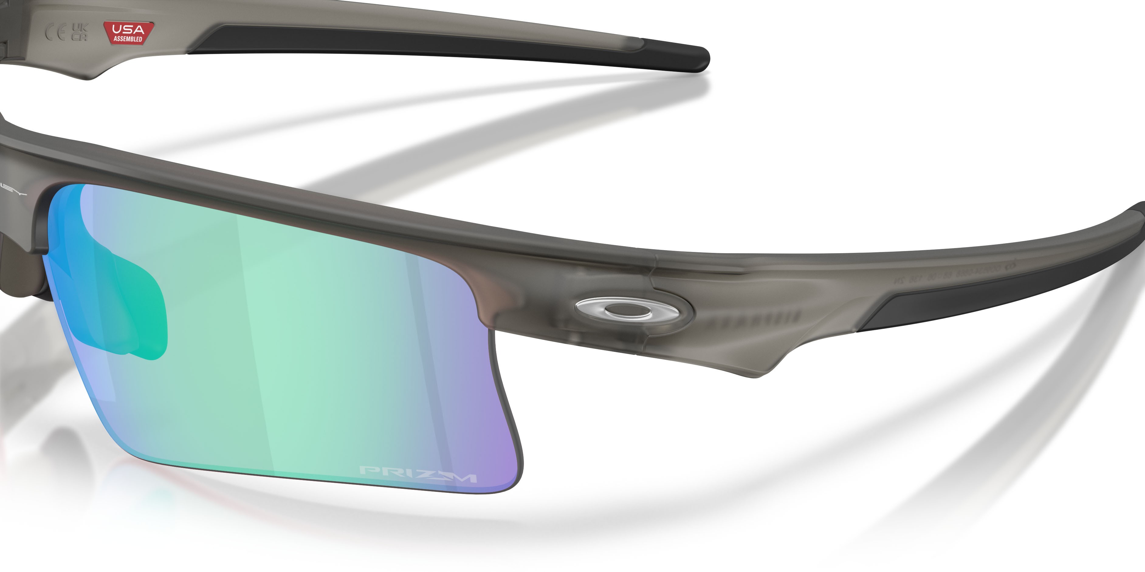 Sonnenbrillen Oakley Bisphaera Speed OO 9534 (953408) farbe grigio fumo opaco form rechteckig gläser prizm golf