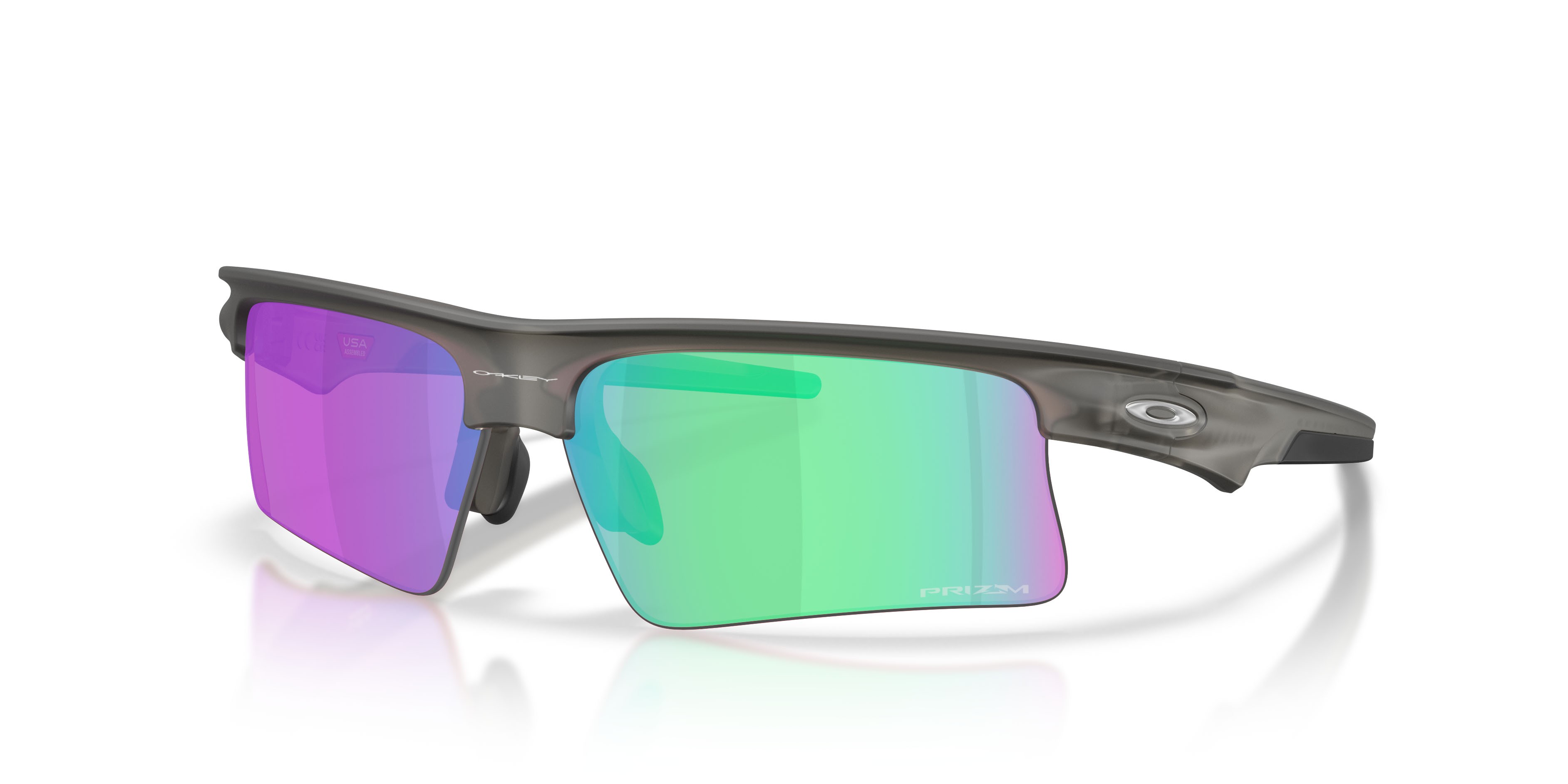 Sonnenbrillen Oakley Bisphaera Speed OO 9534 (953408) farbe grigio fumo opaco form rechteckig gläser prizm golf