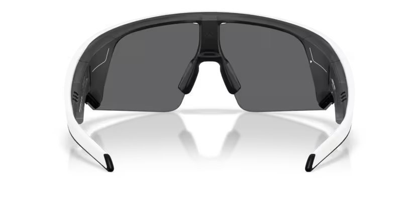 Occhiali da sole Oakley Meta AI Glasses Vanguard OW 8001 (800105) colore bianco forma rettangolare lenti prizm black