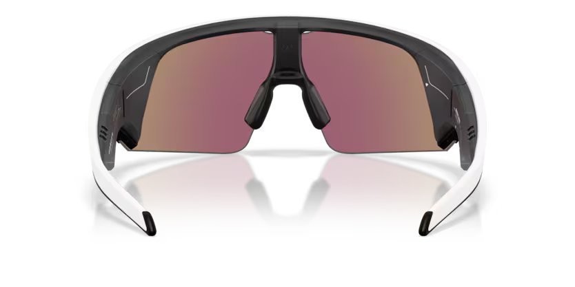 Occhiali da sole Oakley Meta AI Glasses Vanguard OW 8001 (800106) colore bianco forma rettangolare lenti prizm sapphire