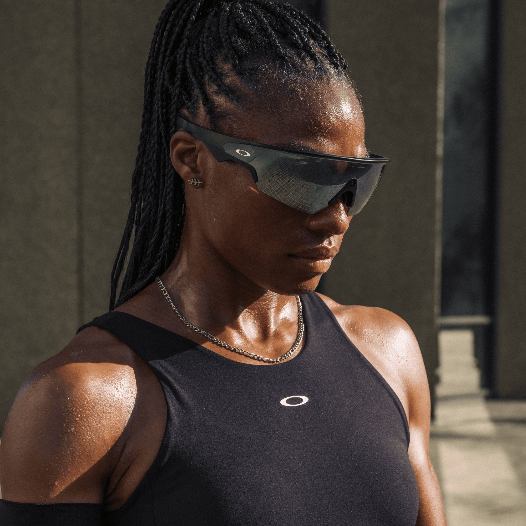 Sunglasses Oakley Meta AI Glasses Vanguard OW 8001 (800107) color nero shape rectangle lenses prizm black