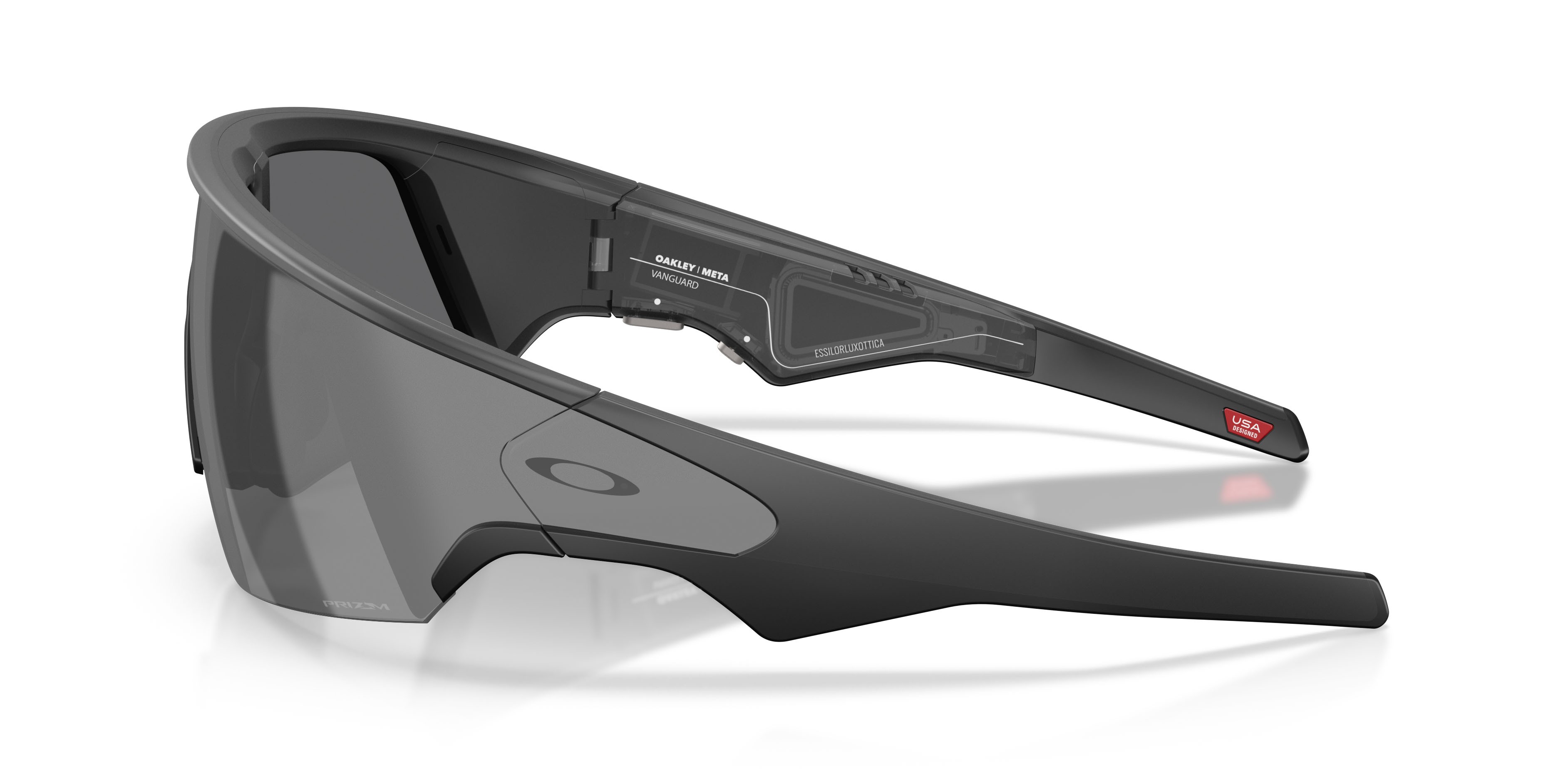 Sunglasses Oakley Meta AI Glasses Vanguard OW 8001 (800107) color nero shape rectangle lenses prizm black