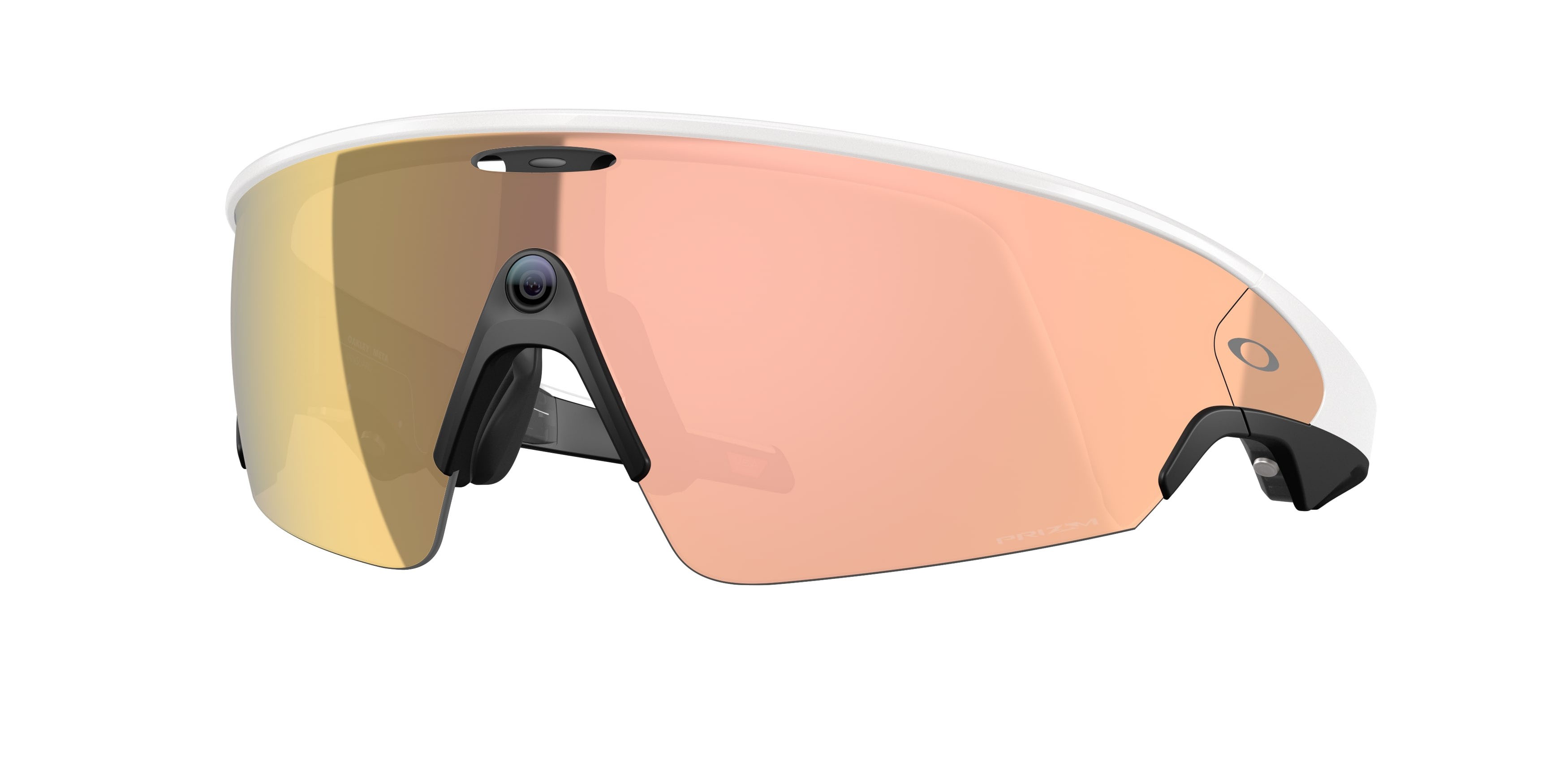 Sunglasses Oakley Meta AI Glasses Vanguard OW 8001 (800108) color bianco shape rectangle lenses prizm rose gold
