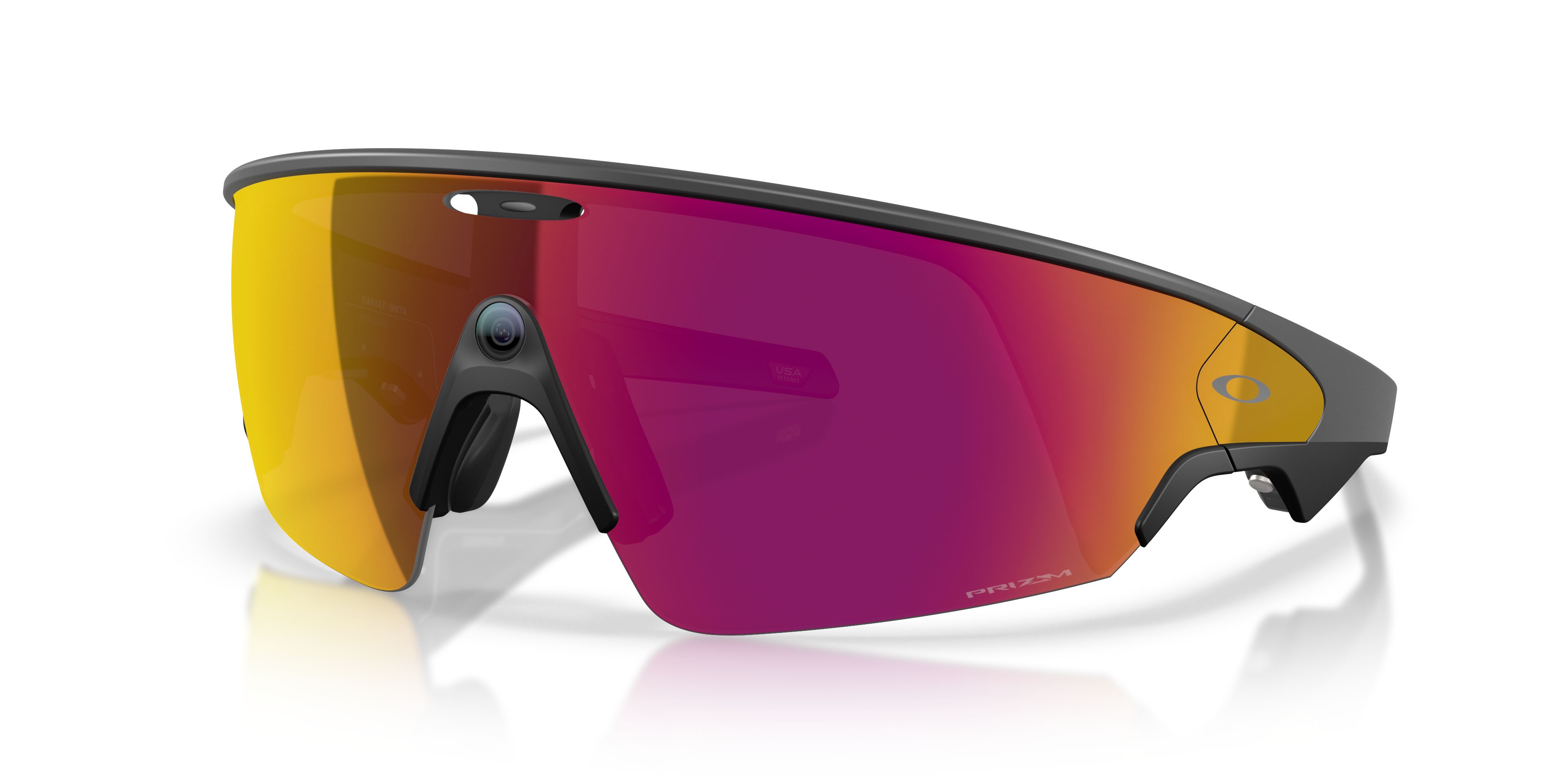 Sunglasses Oakley Meta AI Glasses Vanguard OW 8001 (800109) color nero shape rectangle lenses prizm transitions ember
