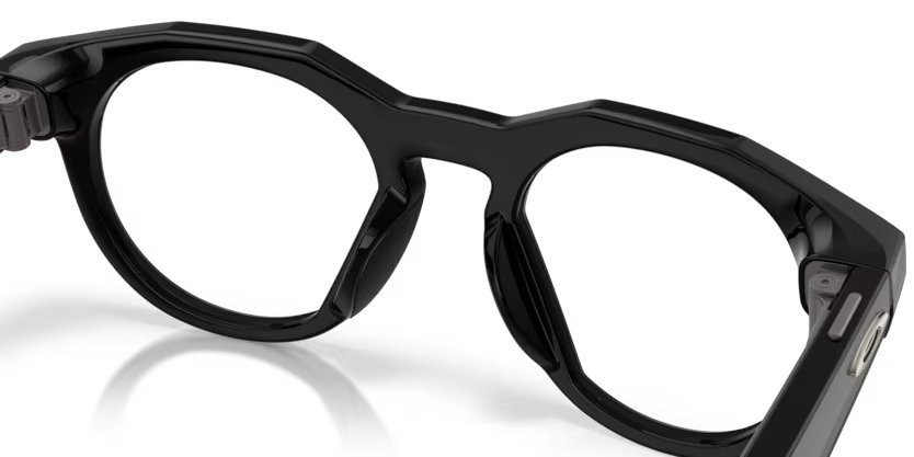 Occhiali da sole Oakley Meta AI Glasses HSTN OW 8002 (800202) colore nero forma rotondo lenti transitions amethyst