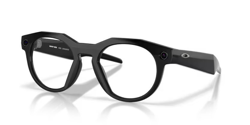 Occhiali da sole Oakley Meta AI Glasses HSTN OW 8002 (800202) colore nero forma rotondo lenti transitions amethyst