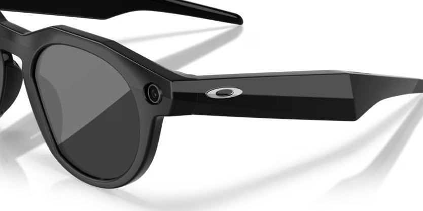 Occhiali da sole Oakley Meta AI Glasses HSTN OW 8002 (800203) colore nero forma rotondo lenti prizm black polarized