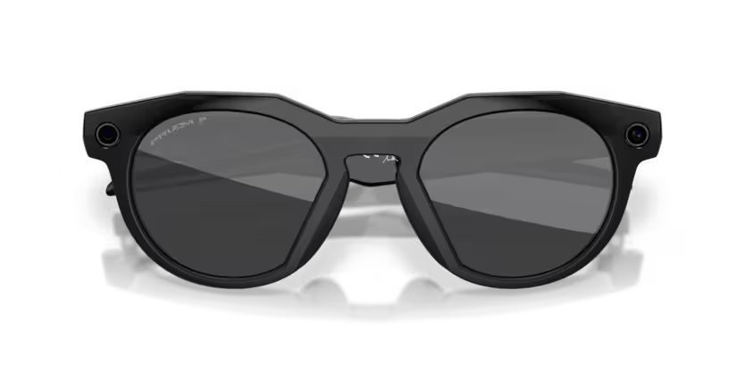 Occhiali da sole Oakley Meta AI Glasses HSTN OW 8002 (800203) colore nero forma rotondo lenti prizm black polarized