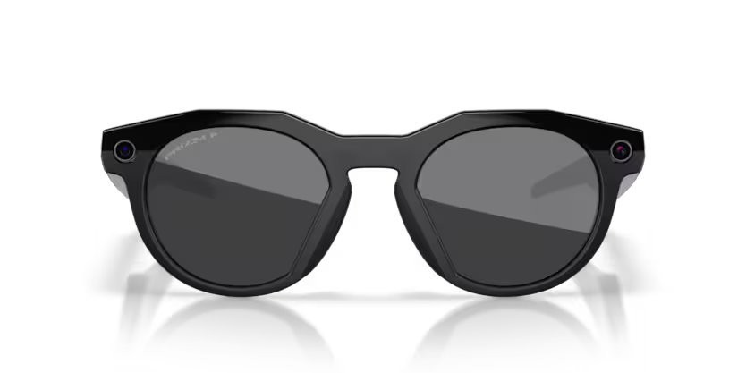 Occhiali da sole Oakley Meta AI Glasses HSTN OW 8002 (800203) colore nero forma rotondo lenti prizm black polarized