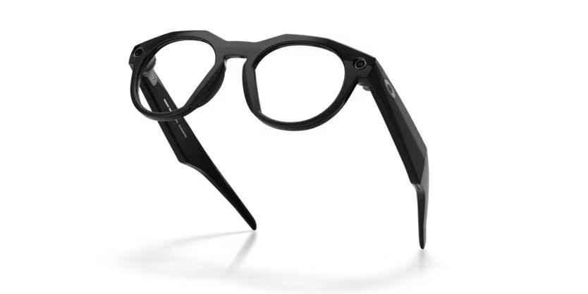 Occhiali da sole Oakley Meta AI Glasses HSTN OW 8002 (800207) colore nero forma rotondo lenti trasparente