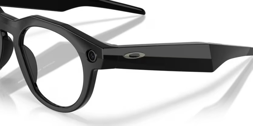 Occhiali da sole Oakley Meta AI Glasses HSTN OW 8002 (800207) colore nero forma rotondo lenti trasparente
