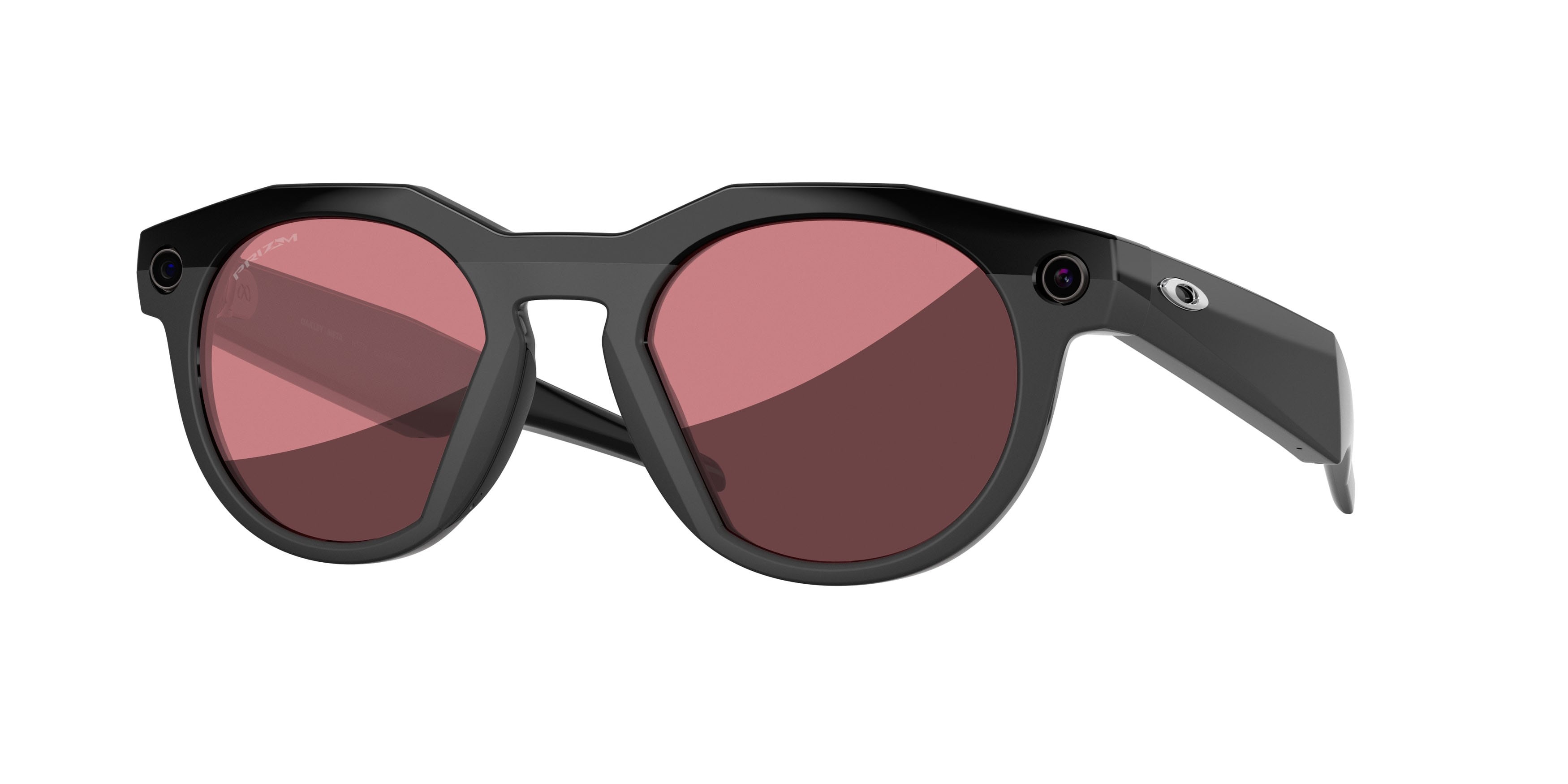Sunglasses Oakley Meta AI Glasses Hstn OW 8002 (800209) color nero shape round lenses prizm dark golf