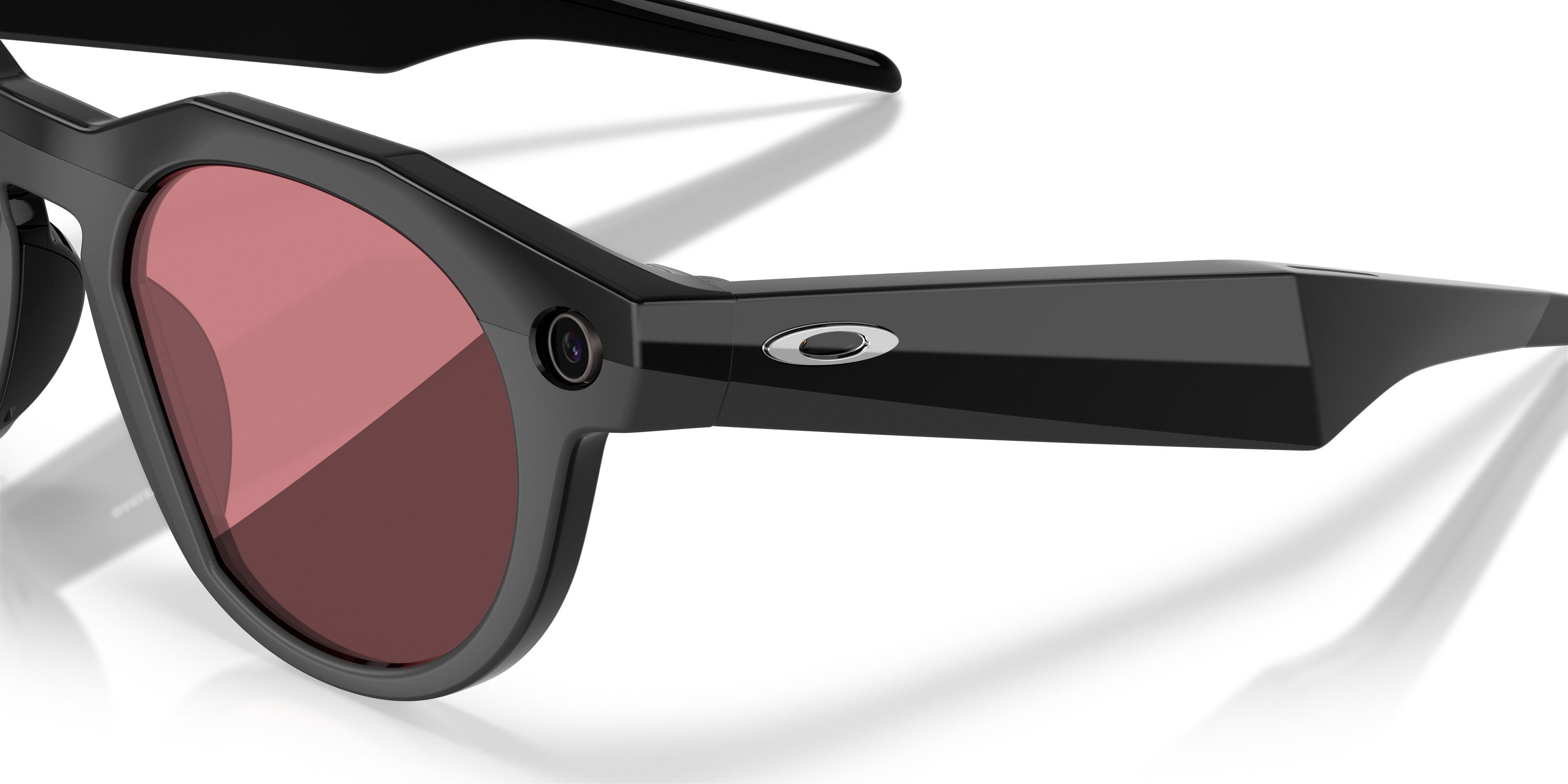 Sunglasses Oakley Meta AI Glasses Hstn OW 8002 (800209) color nero shape round lenses prizm dark golf