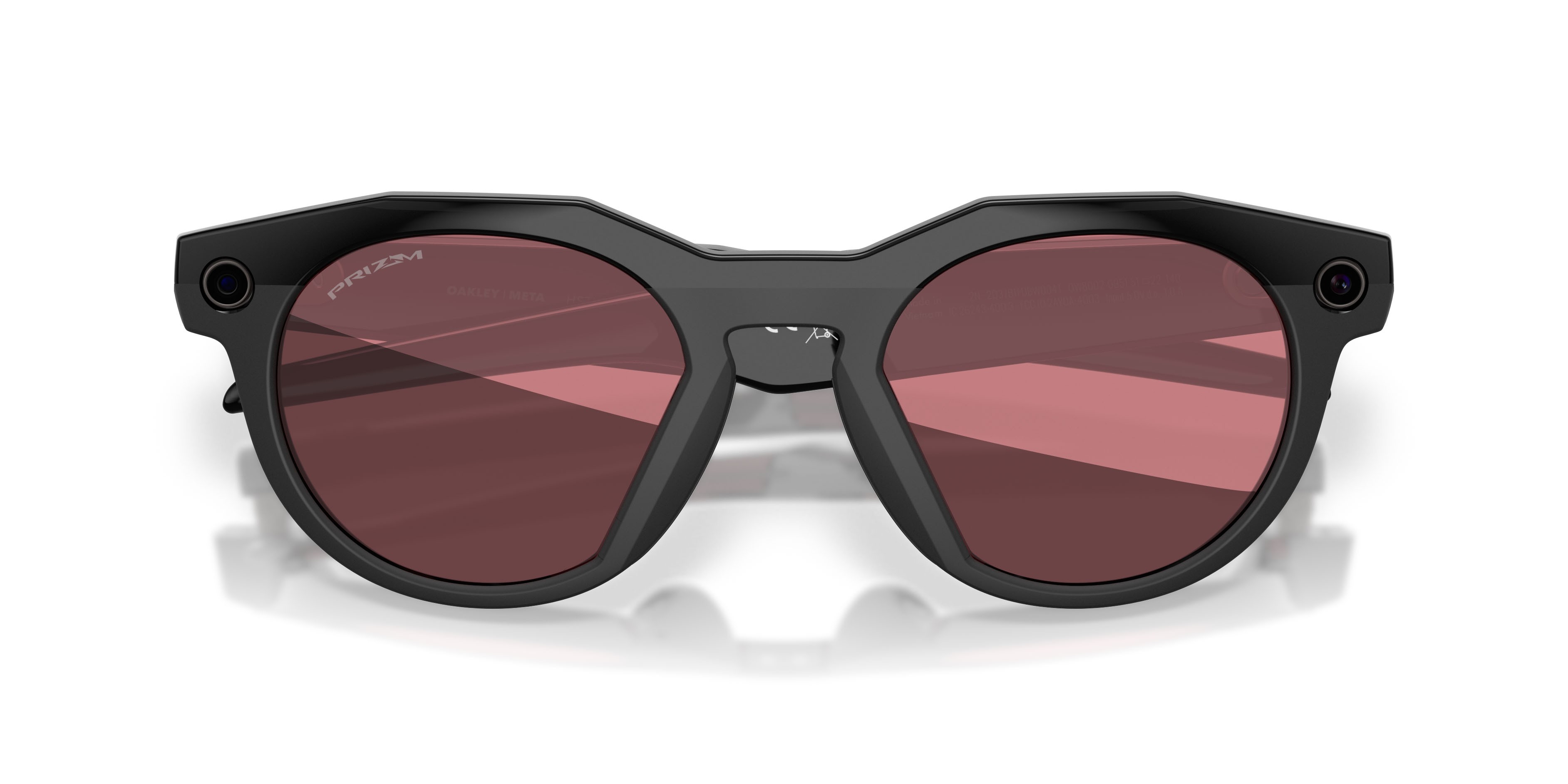 Sunglasses Oakley Meta AI Glasses Hstn OW 8002 (800209) color nero shape round lenses prizm dark golf