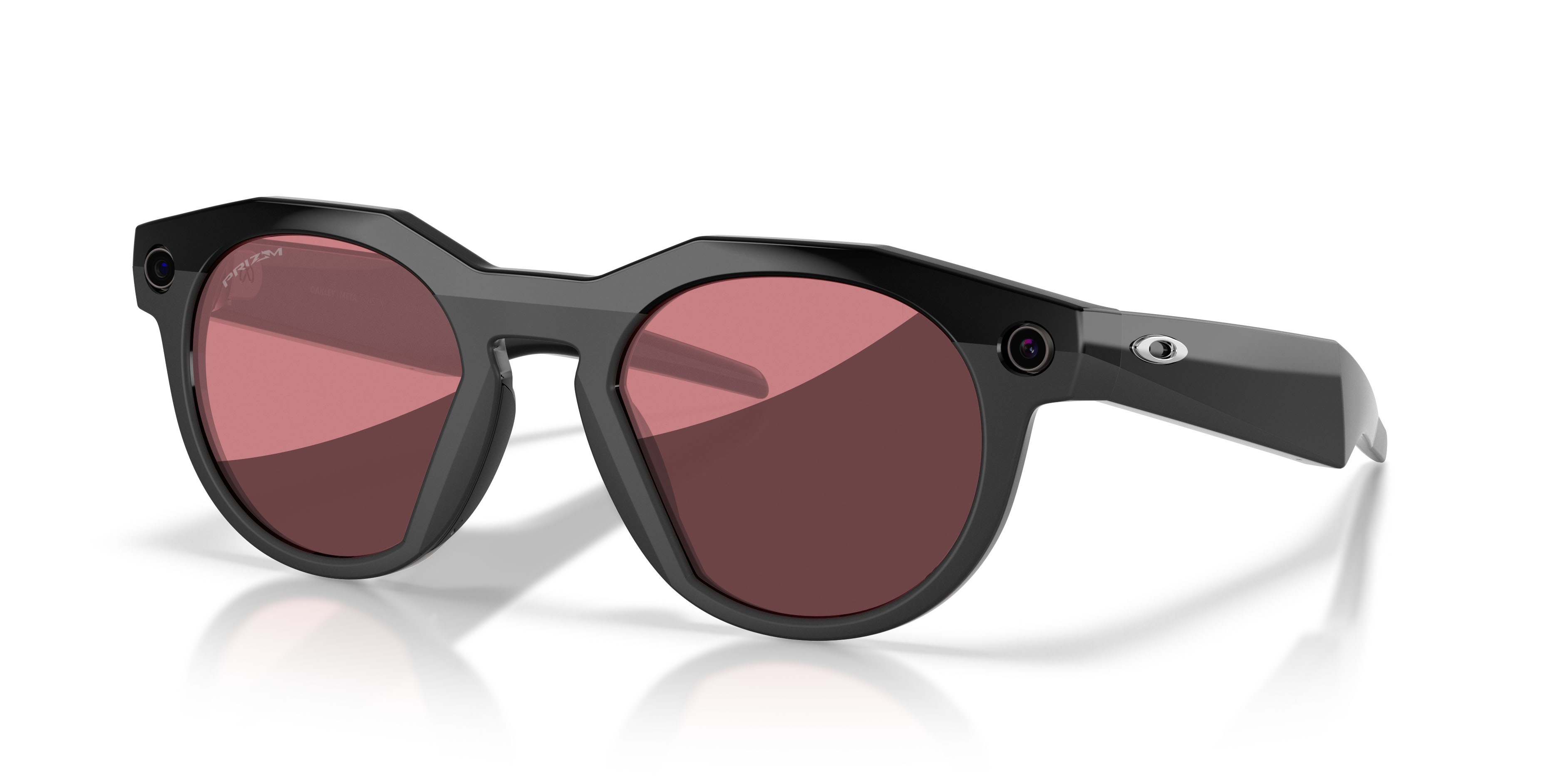 Sunglasses Oakley Meta AI Glasses Hstn OW 8002 (800209) color nero shape round lenses prizm dark golf