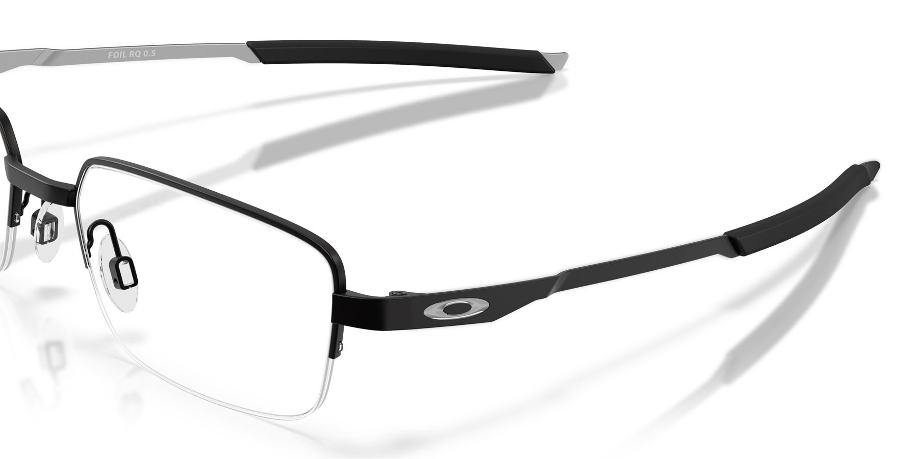 Occhiali da vista Oakley Foil Rq 0.5 OX 3100 (310001) colore nero satinato forma rettangolare lenti lente demo