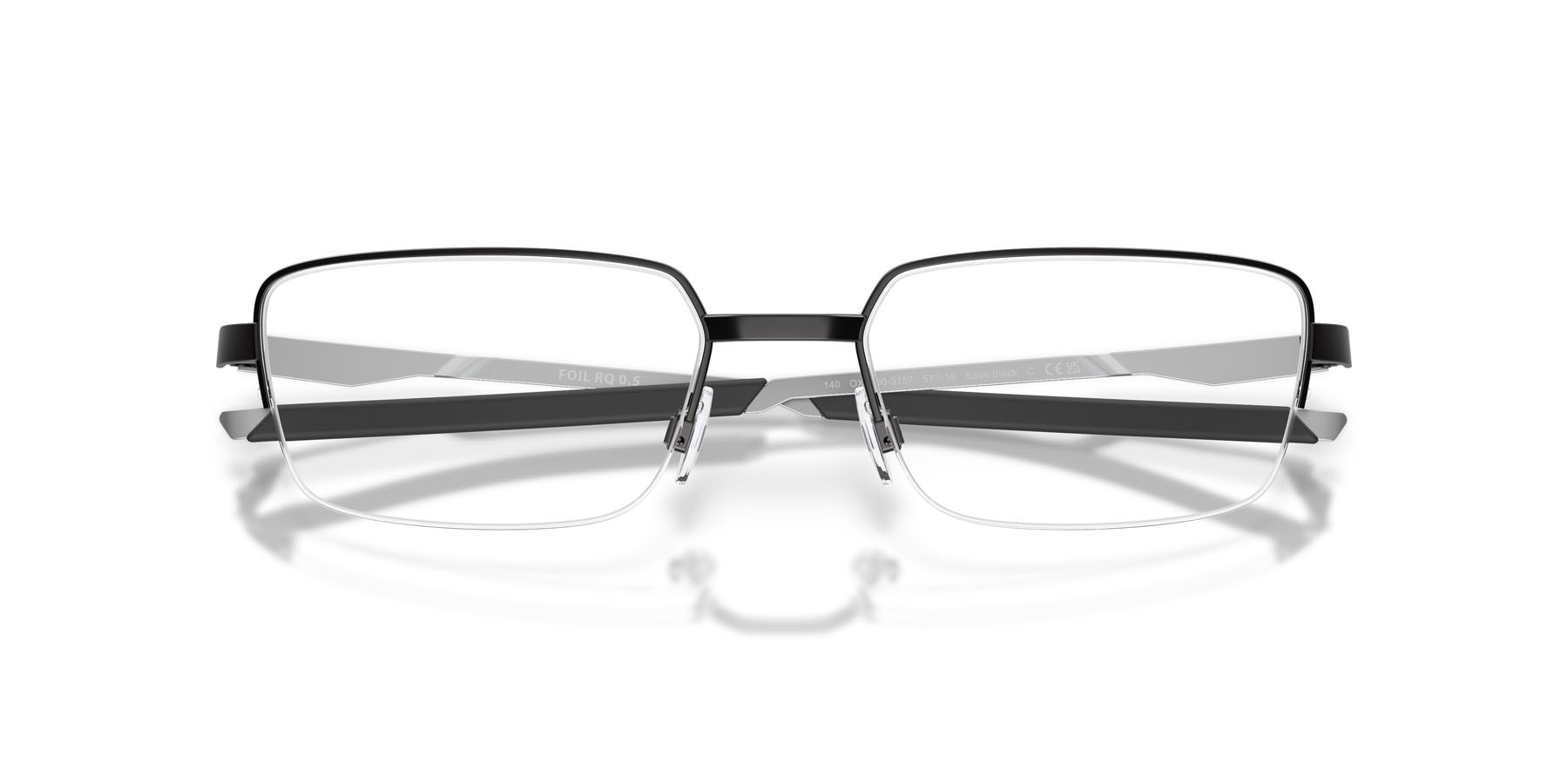 Occhiali da vista Oakley Foil Rq 0.5 OX 3100 (310001) colore nero satinato forma rettangolare lenti lente demo