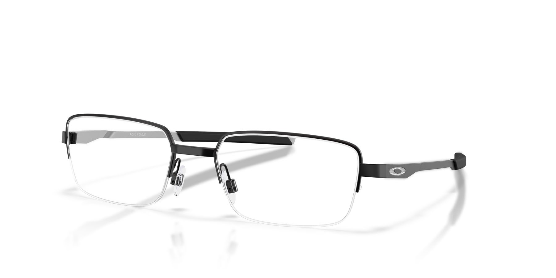 Occhiali da vista Oakley Foil Rq 0.5 OX 3100 (310001) colore nero satinato forma rettangolare lenti lente demo