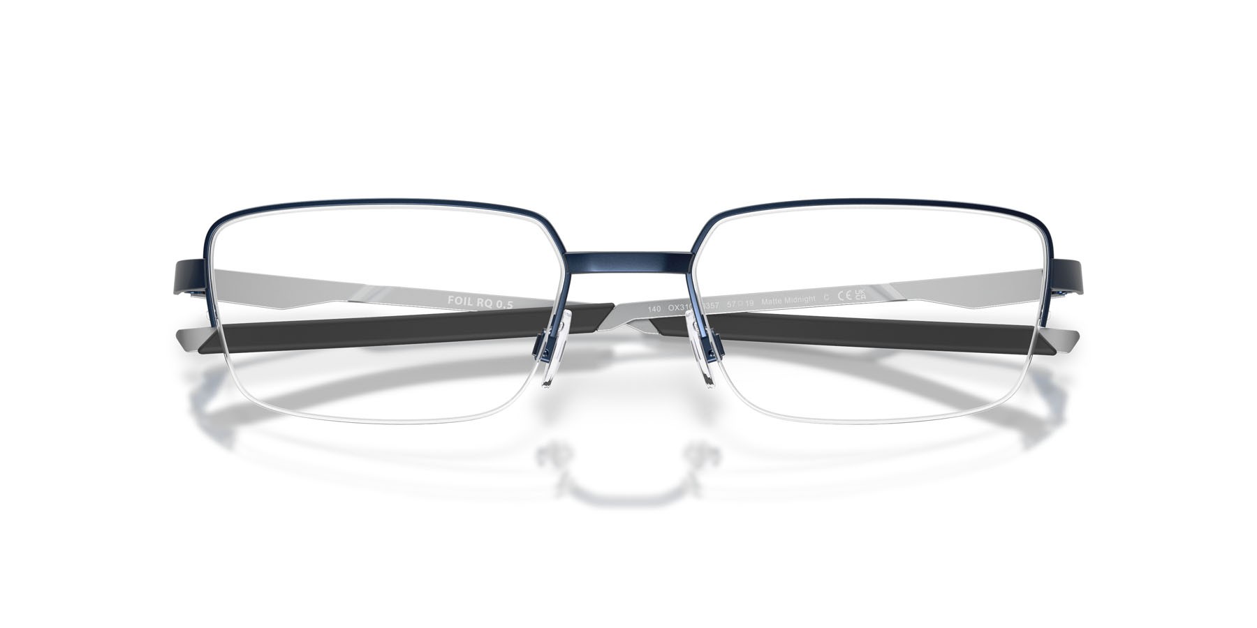Occhiali da vista Oakley Foil Rq 0.5 OX 3100 (310003) colore midnight opaco forma rettangolare lenti lente demo