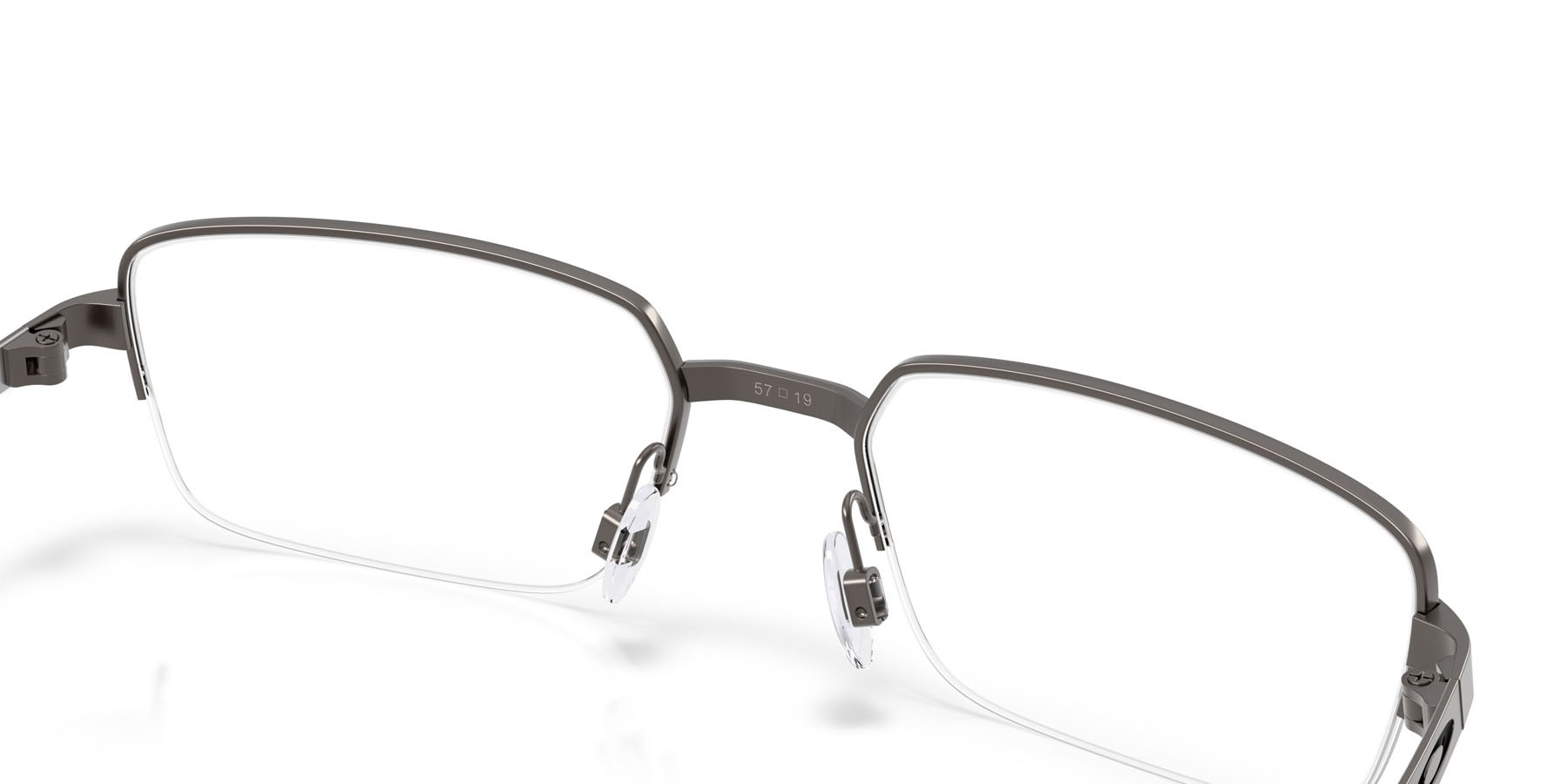 Occhiali da vista Oakley Foil Rq 0.5 OX 3100 (310004) colore cemento opaco forma rettangolare lenti lente demo