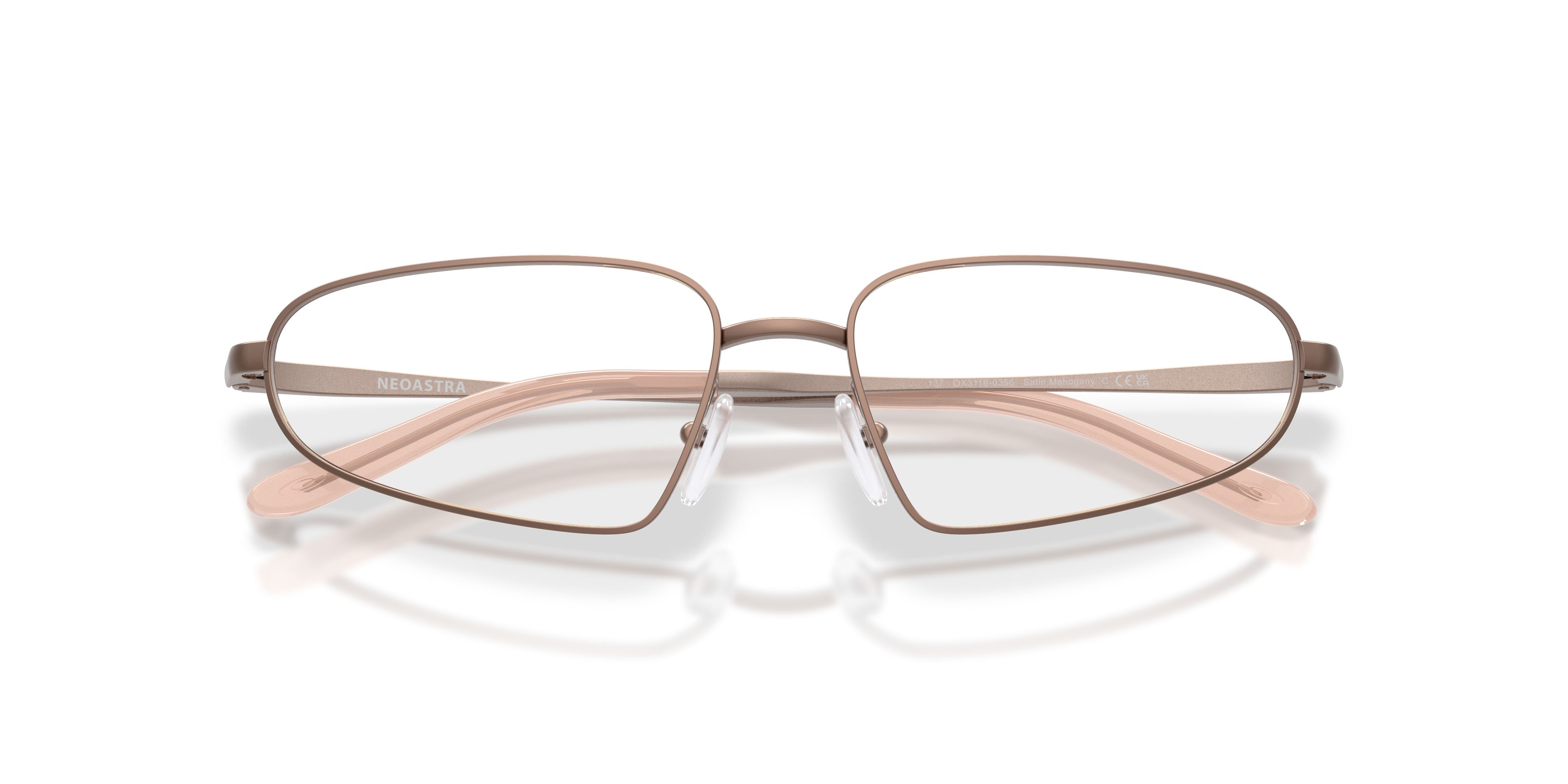 Occhiali da vista Oakley Neoastra OX 3116 (311603) colore mogano forma rettangolare lenti lente demo