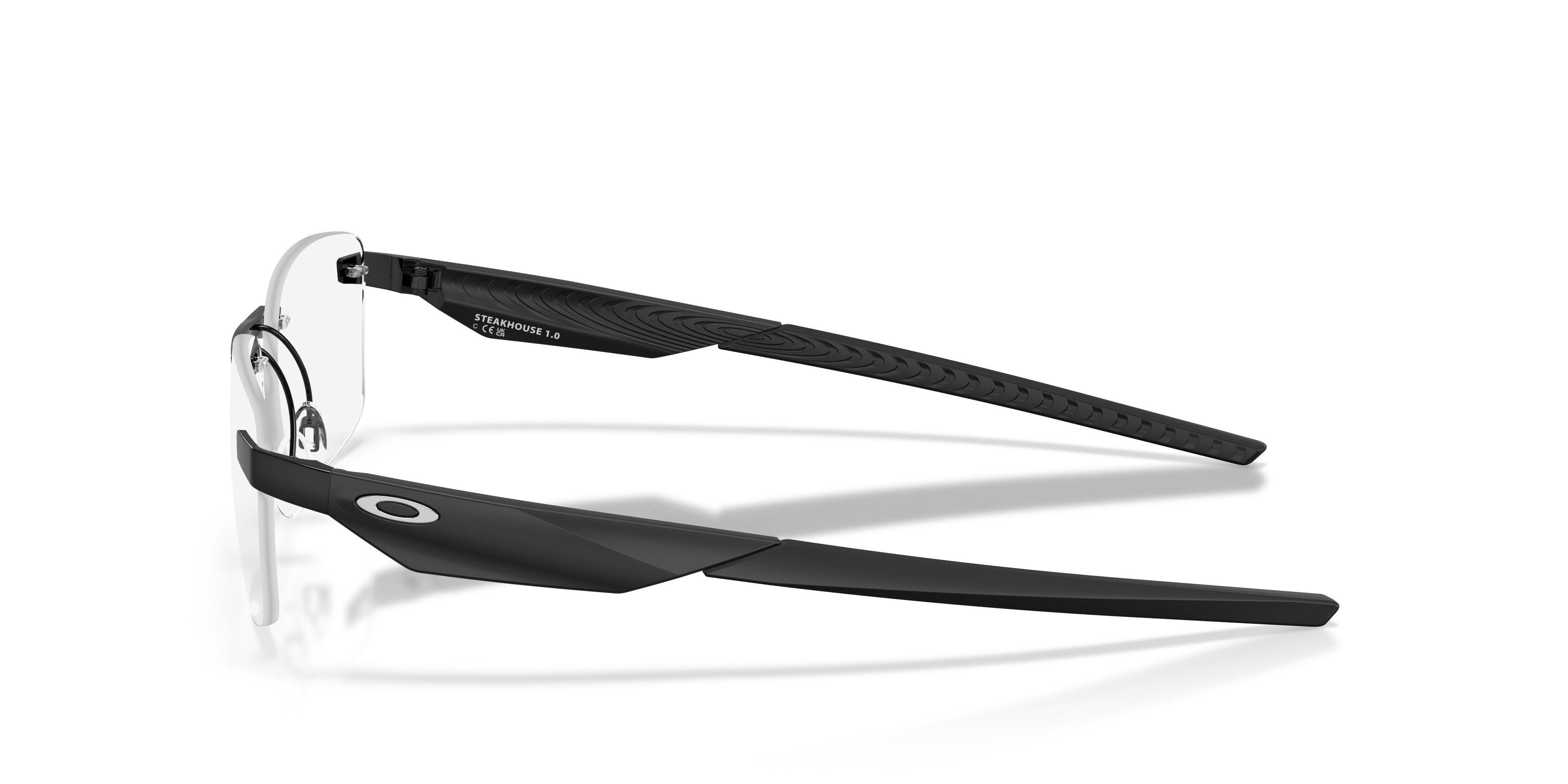 Occhiali da vista Oakley Steakhouse 1.0 OX 3126 (312601) colore nero satinato forma rettangolare lenti lente demo