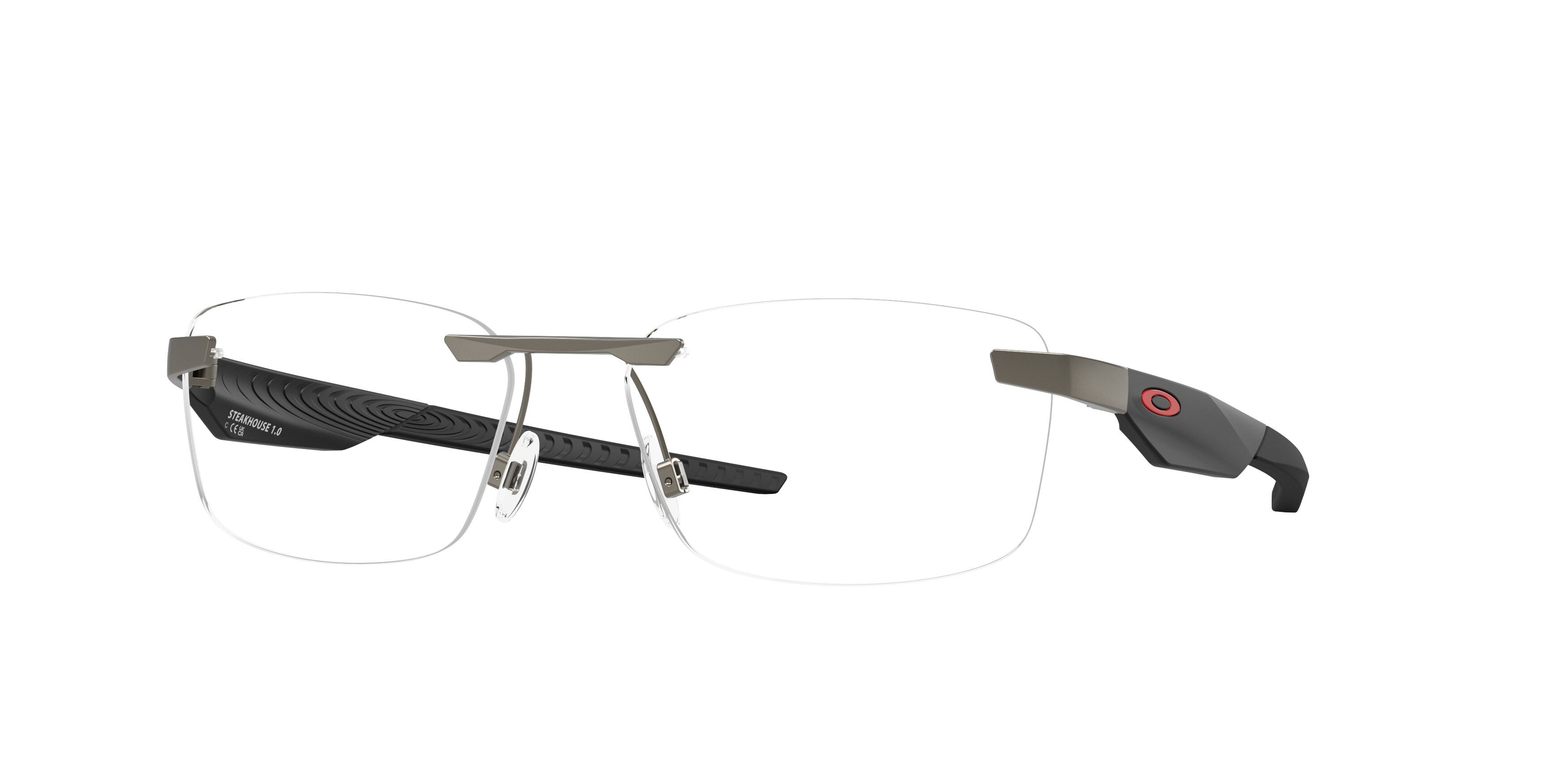 Eyeglasses Oakley Steakhouse 1.0 OX 3126 (312602) color gunmetal opaco shape rectangle lenses lente demo