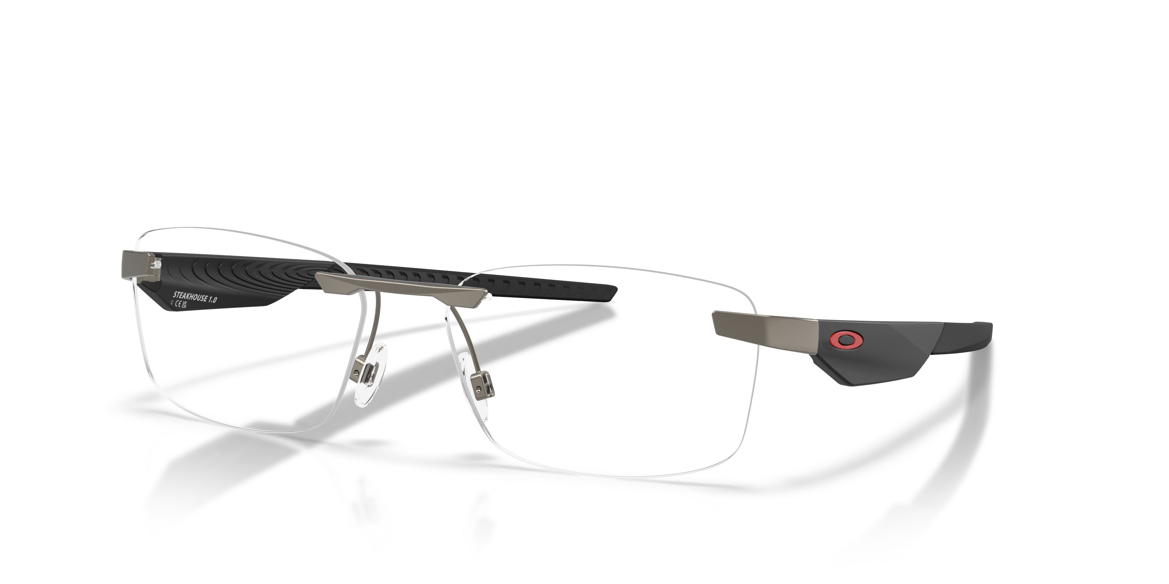 Eyeglasses Oakley Steakhouse 1.0 OX 3126 (312602) color gunmetal opaco shape rectangle lenses lente demo