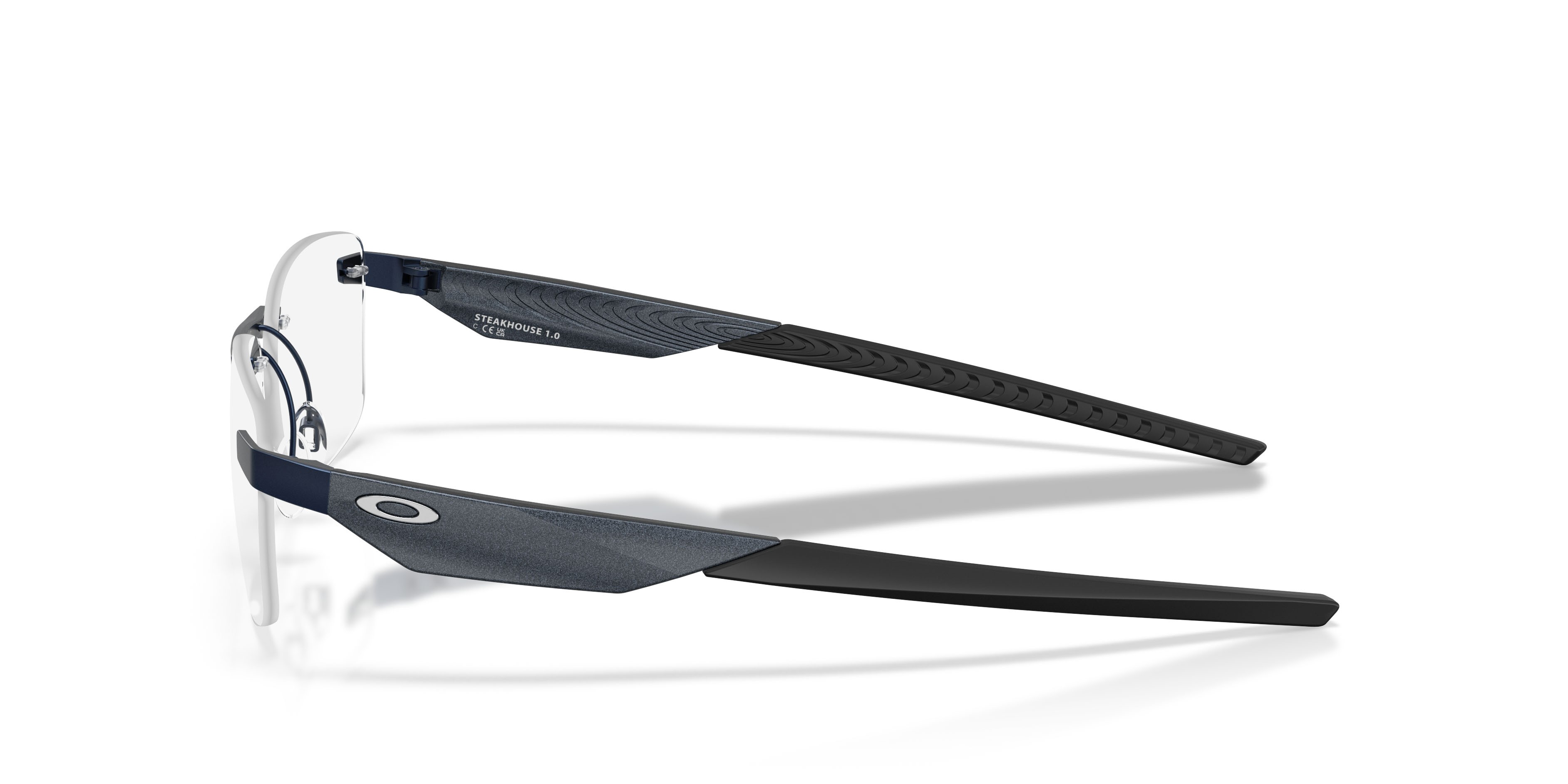 Occhiali da vista Oakley Steakhouse 1.0 OX 3126 (312603) colore midnight opaco forma rettangolare lenti lente demo