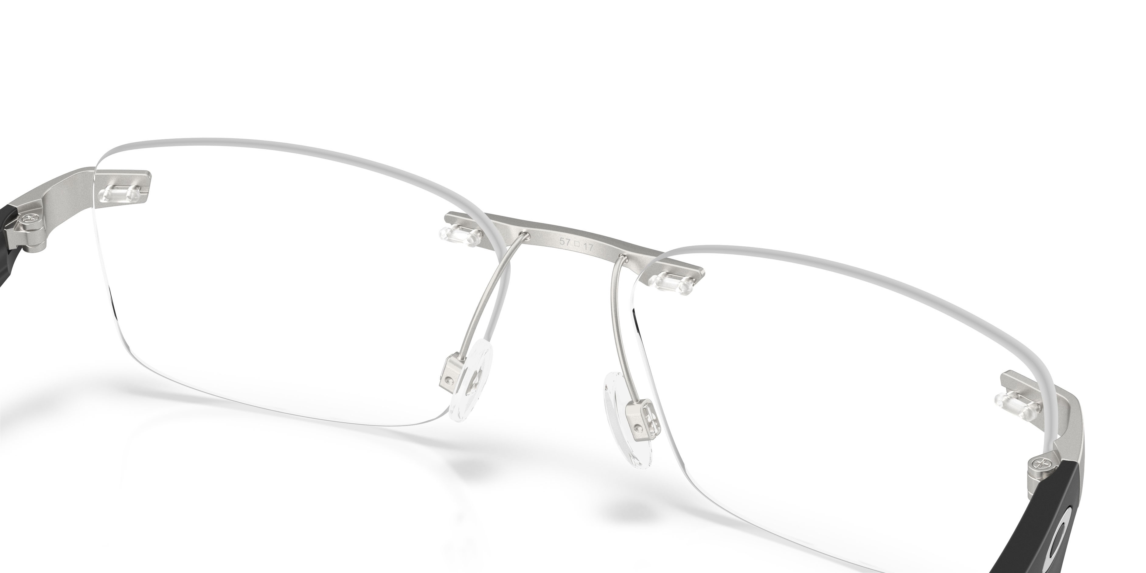 Occhiali da vista Oakley Steakhouse 1.0 OX 3126 (312604) colore cromo satinato forma rettangolare lenti lente demo