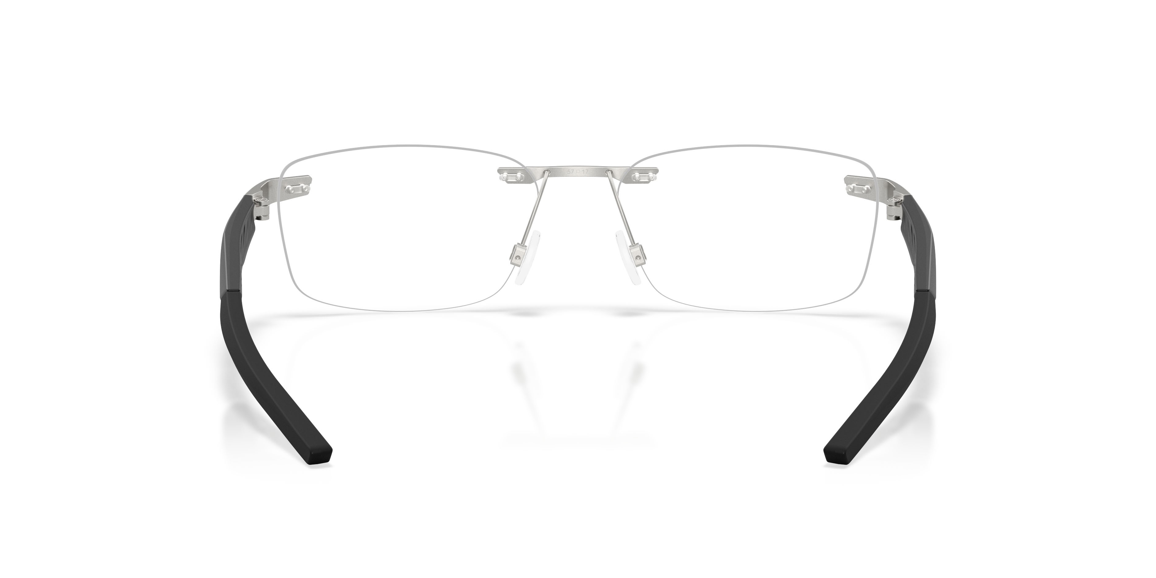 Occhiali da vista Oakley Steakhouse 1.0 OX 3126 (312604) colore cromo satinato forma rettangolare lenti lente demo