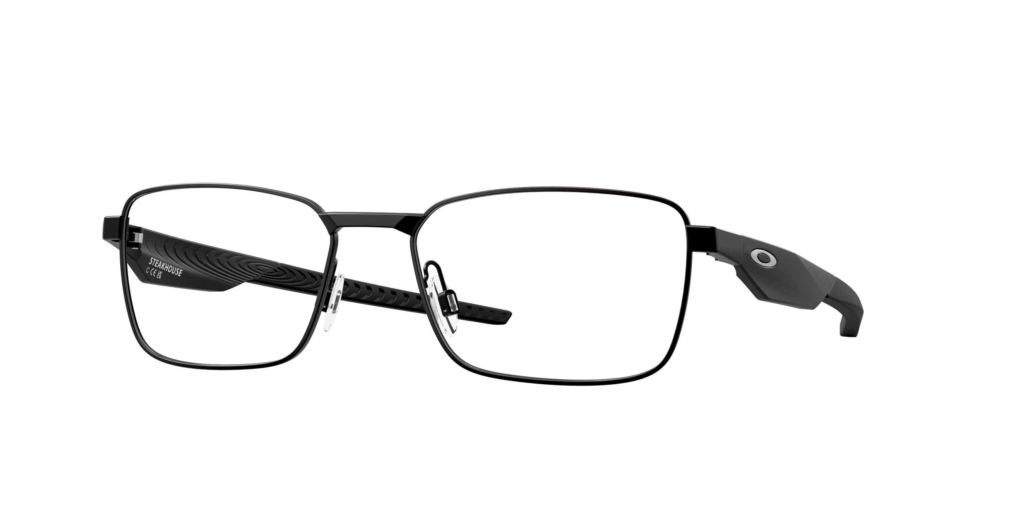 Occhiali da vista Oakley Steakhouse OX 3140 (314001) colore nero satinato forma rettangolare lenti lente demo