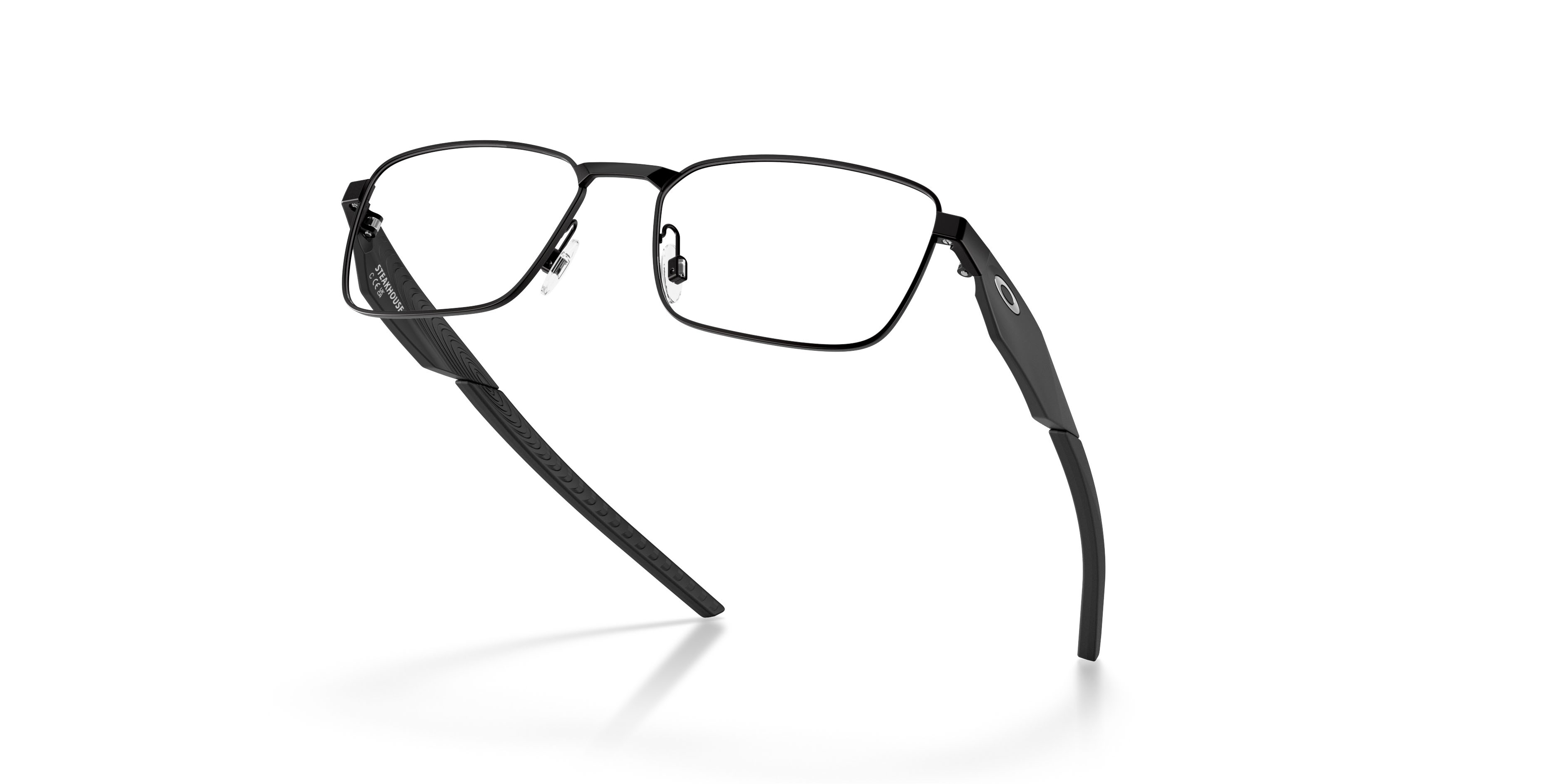Occhiali da vista Oakley Steakhouse OX 3140 (314001) colore nero satinato forma rettangolare lenti lente demo