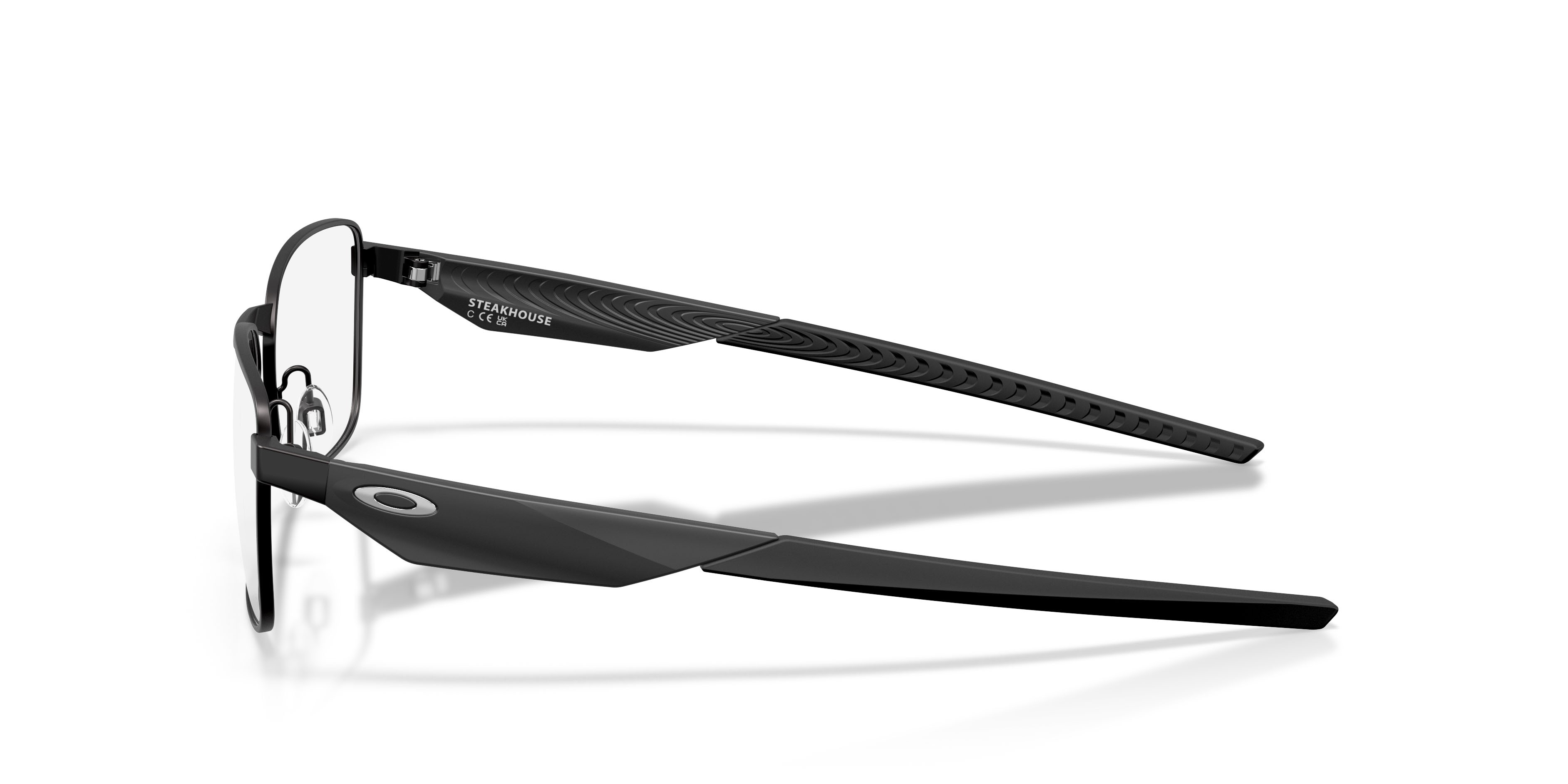 Occhiali da vista Oakley Steakhouse OX 3140 (314001) colore nero satinato forma rettangolare lenti lente demo