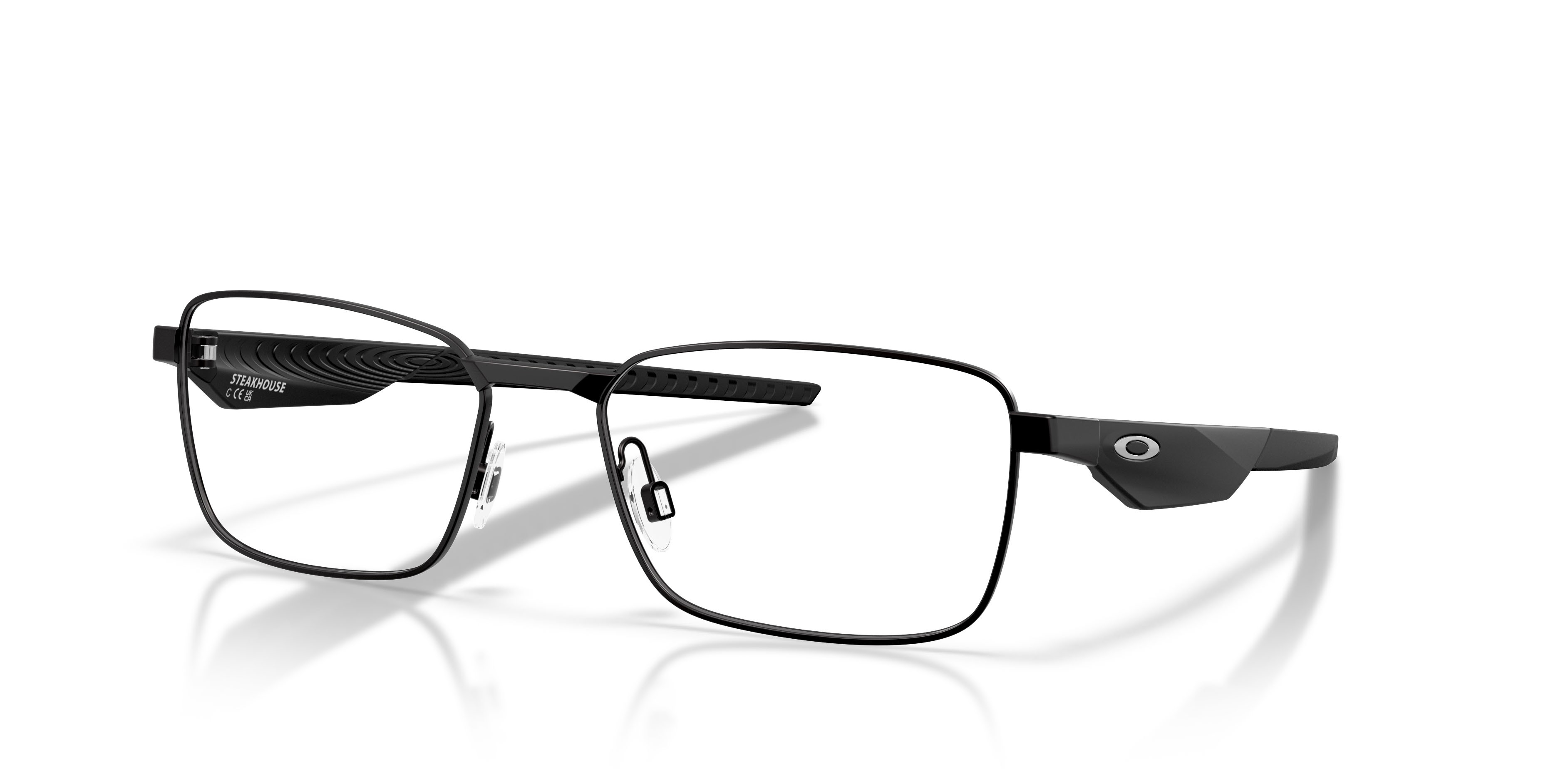 Occhiali da vista Oakley Steakhouse OX 3140 (314001) colore nero satinato forma rettangolare lenti lente demo
