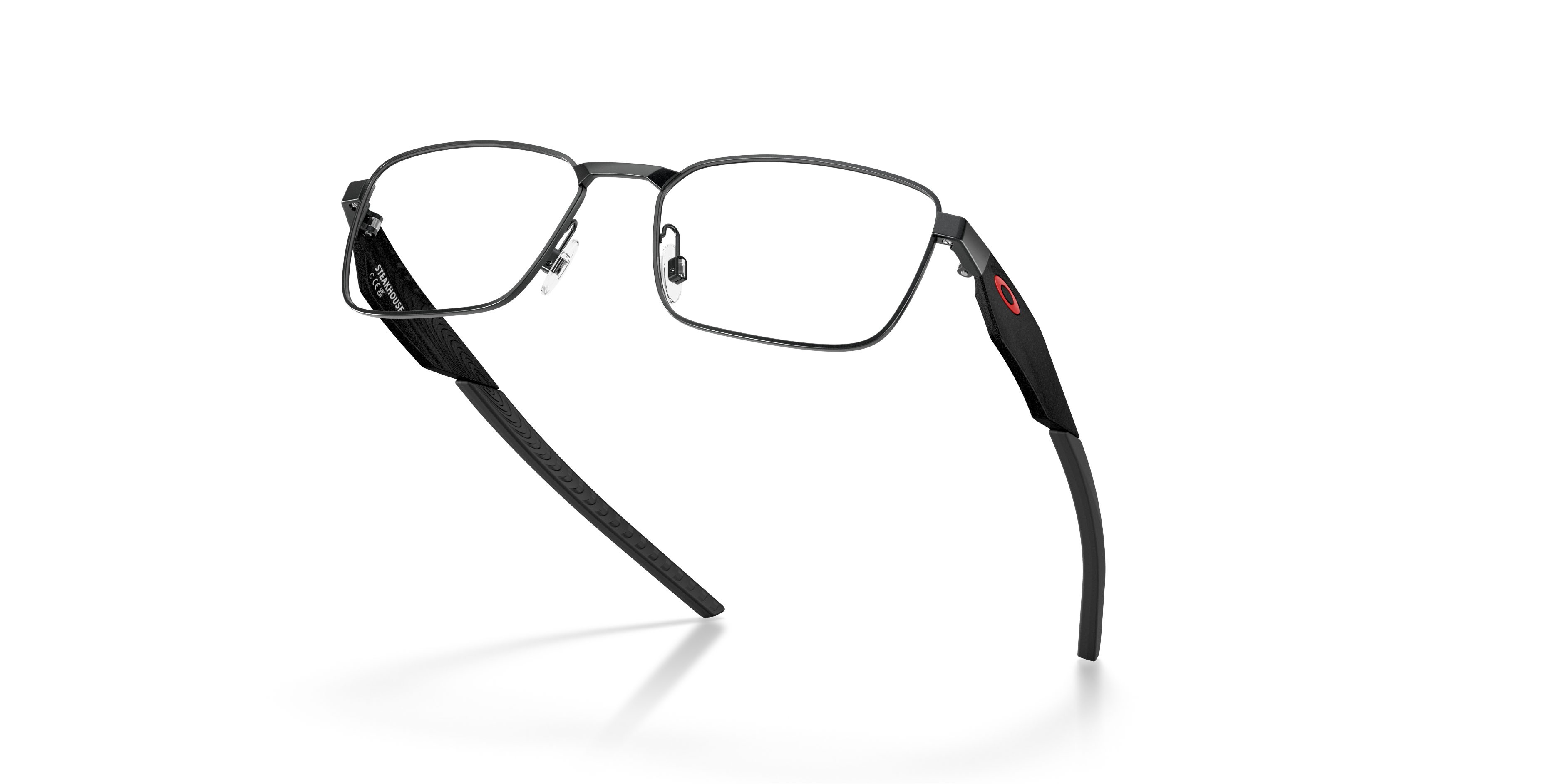 Occhiali da vista Oakley Steakhouse OX 3140 (314002) colore acciaio chiaro satinato forma rettangolare lenti lente demo