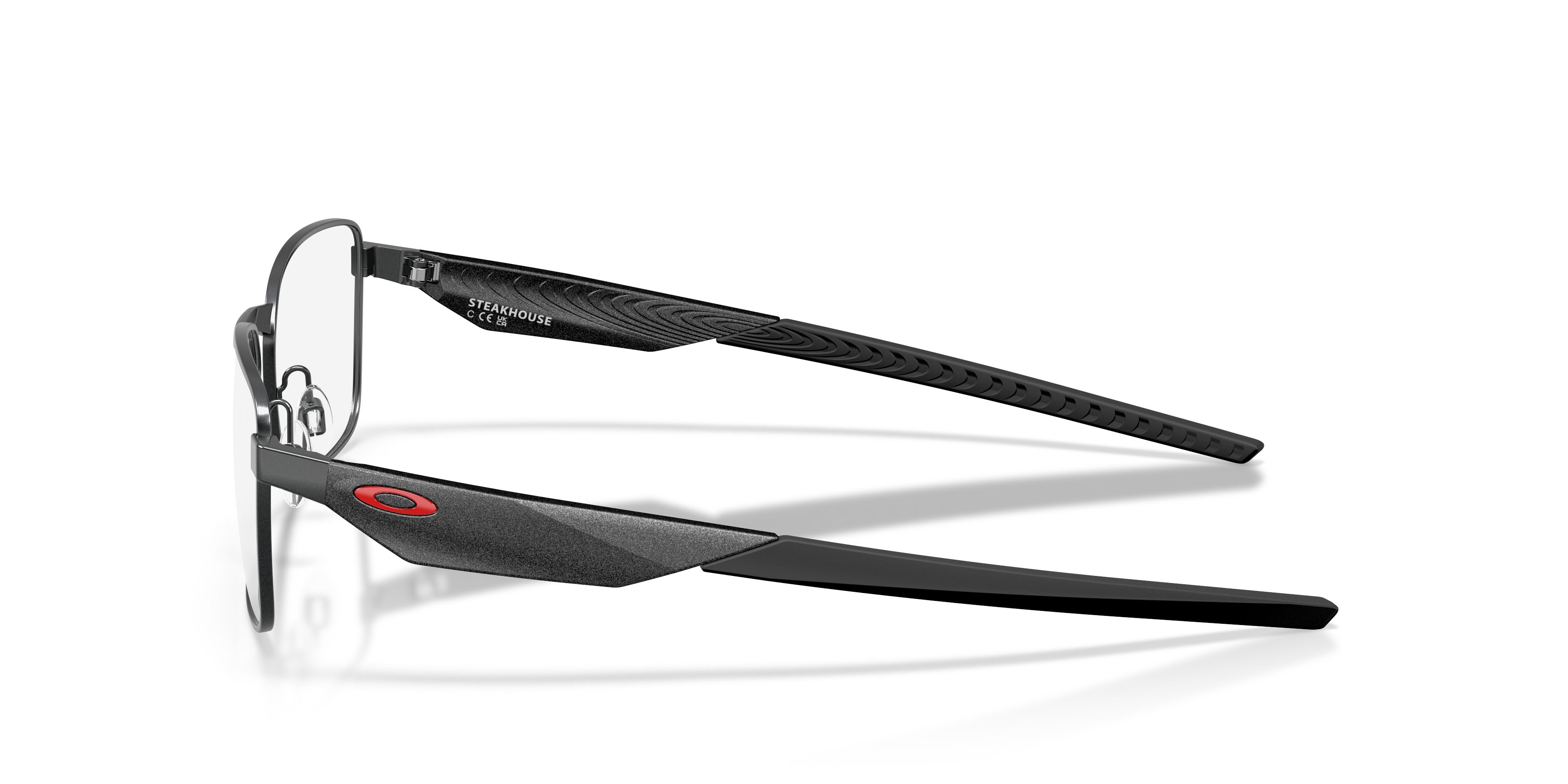 Occhiali da vista Oakley Steakhouse OX 3140 (314002) colore acciaio chiaro satinato forma rettangolare lenti lente demo