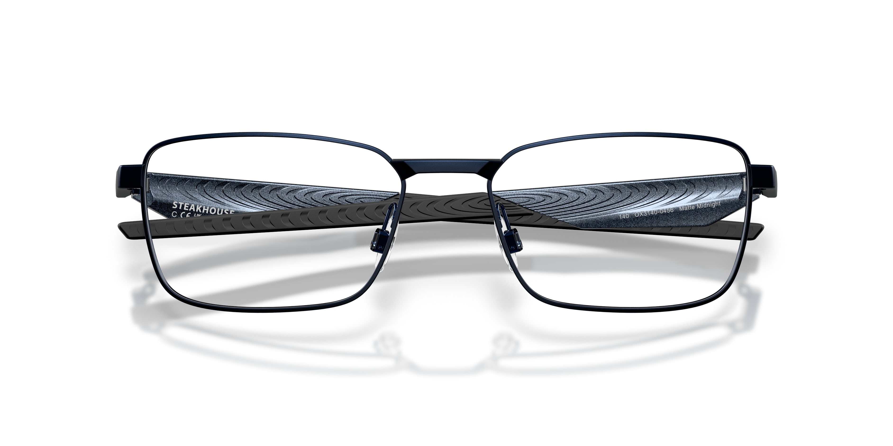 Occhiali da vista Oakley Steakhouse OX 3140 (314004) colore midnight opaco forma rettangolare lenti lente demo