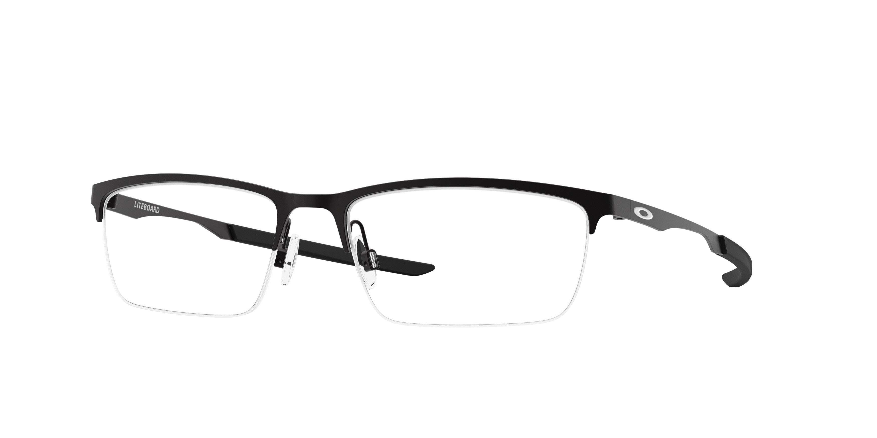 Occhiali da vista Oakley Liteboard OX 3141 (314101) colore nero satinato forma rettangolare lenti lente demo
