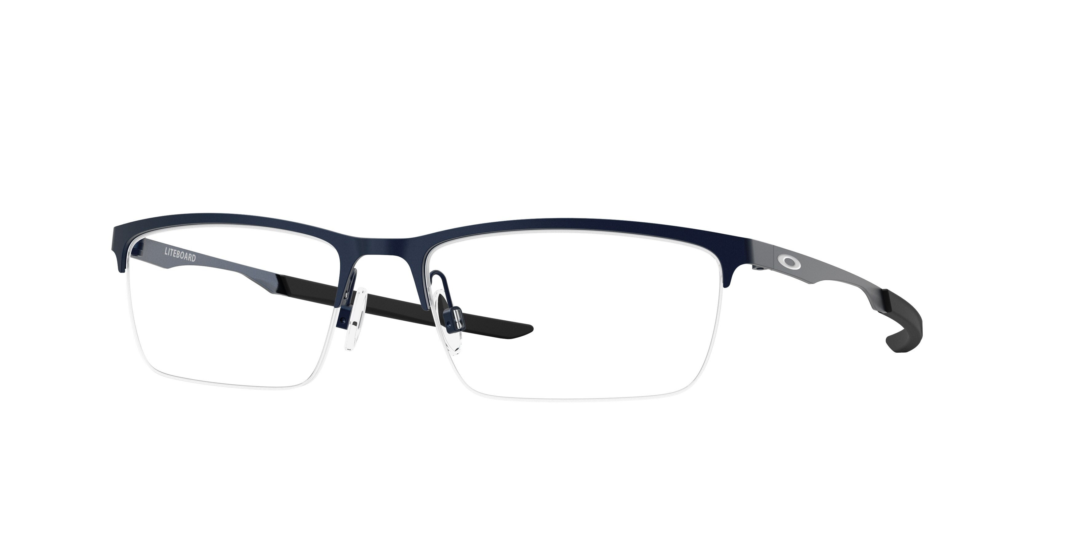 Occhiali da vista Oakley Liteboard OX 3141 (314103) colore midnight opaco forma rettangolare lenti lente demo