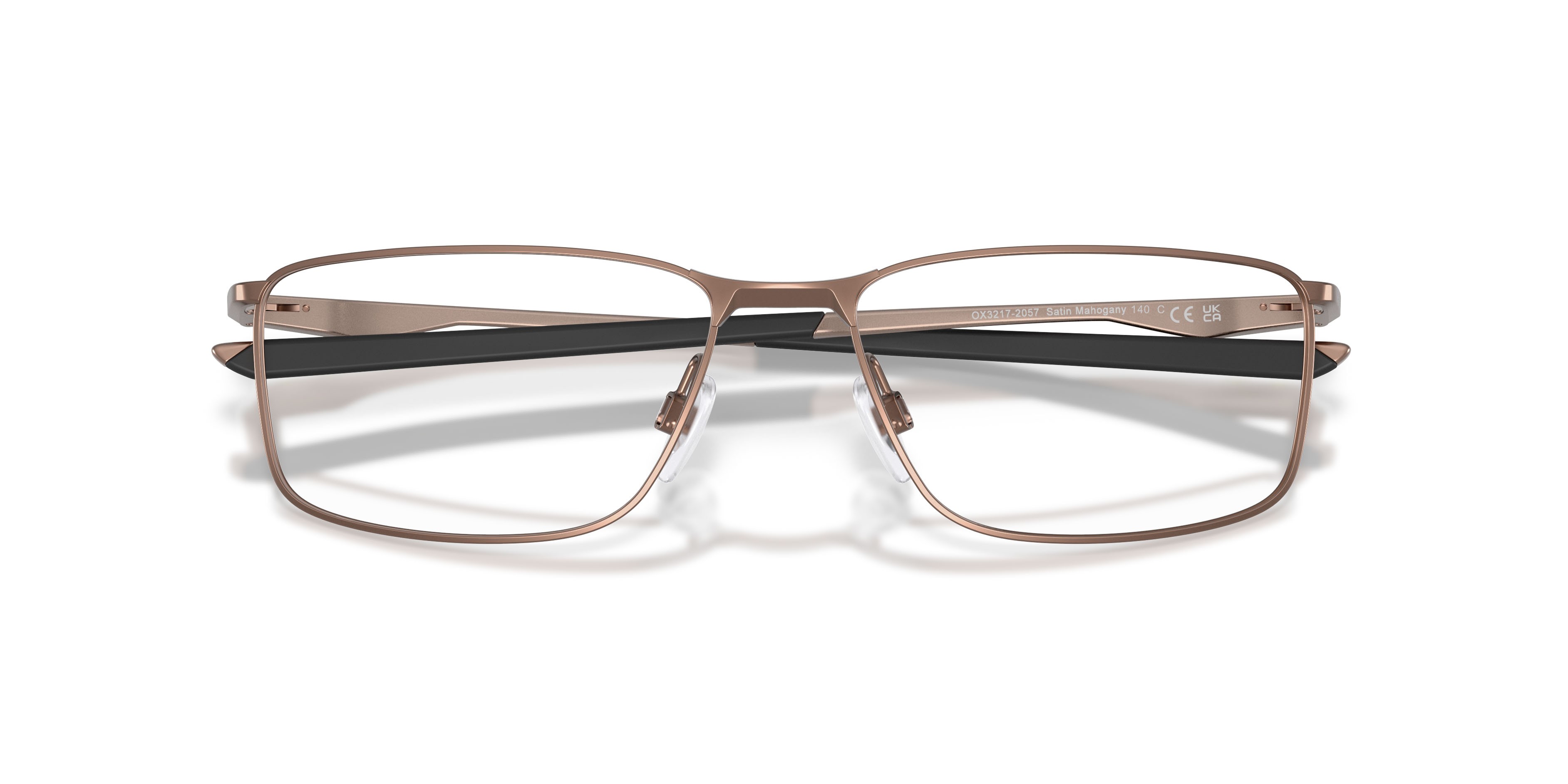 Brillen Oakley Socket 5.0 OX 3217 (321720) farbe mogano form rechteckig gläser lente demo
