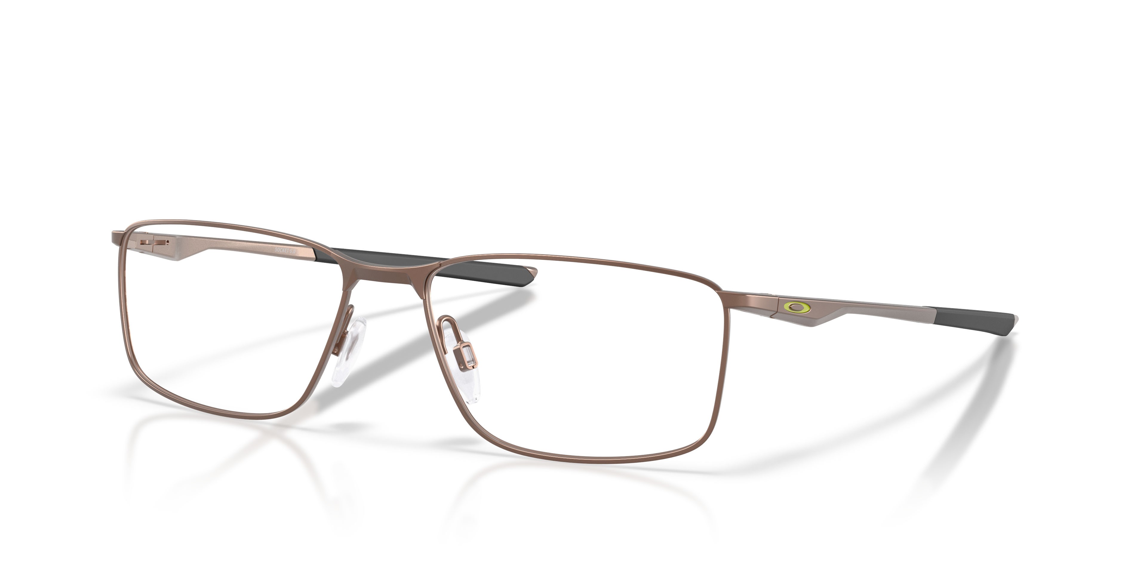 Brillen Oakley Socket 5.0 OX 3217 (321720) farbe mogano form rechteckig gläser lente demo