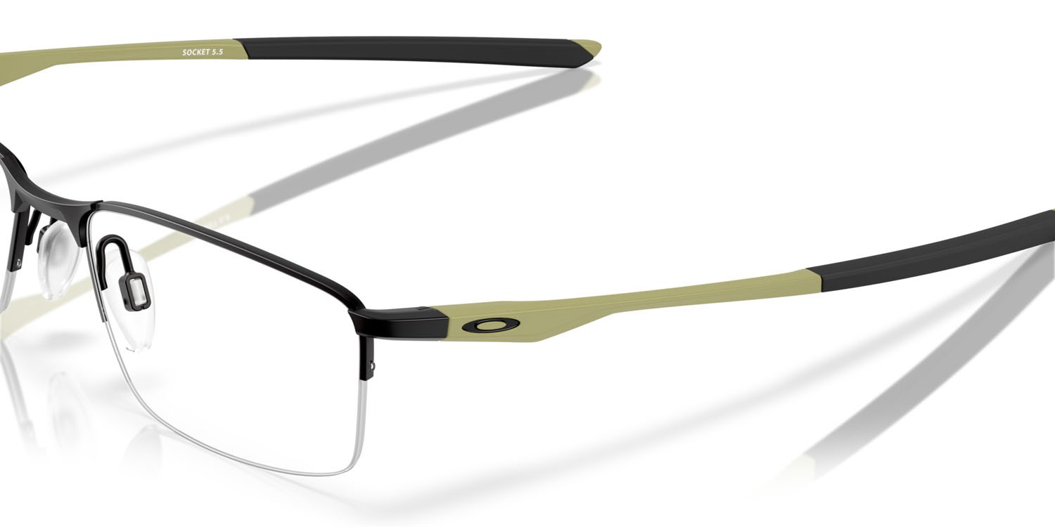 Brillen Oakley Socket 5.5 OX 3218 (321816) farbe nero satinato form rechteckig gläser lente demo