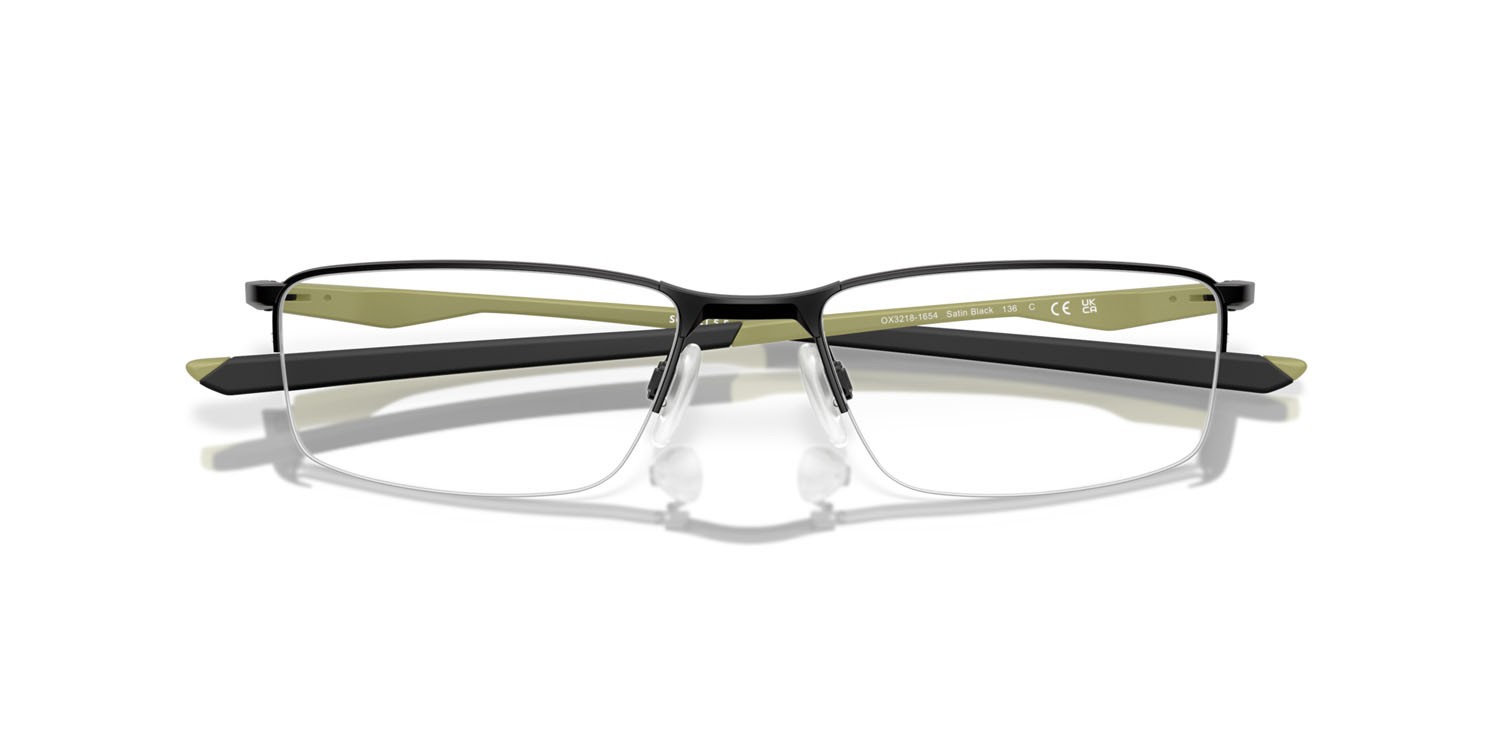 Brillen Oakley Socket 5.5 OX 3218 (321816) farbe nero satinato form rechteckig gläser lente demo