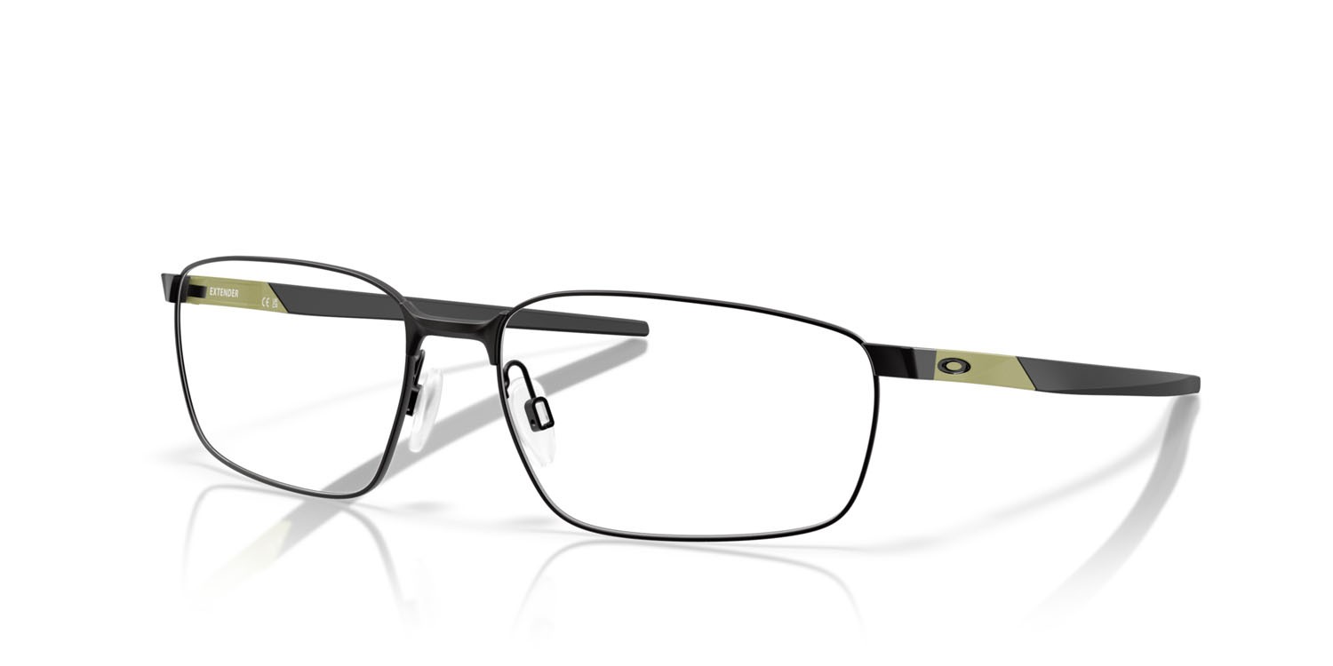 Brillen Oakley Extender OX 3249 (324905) farbe nero satinato form rechteckig gläser lente demo