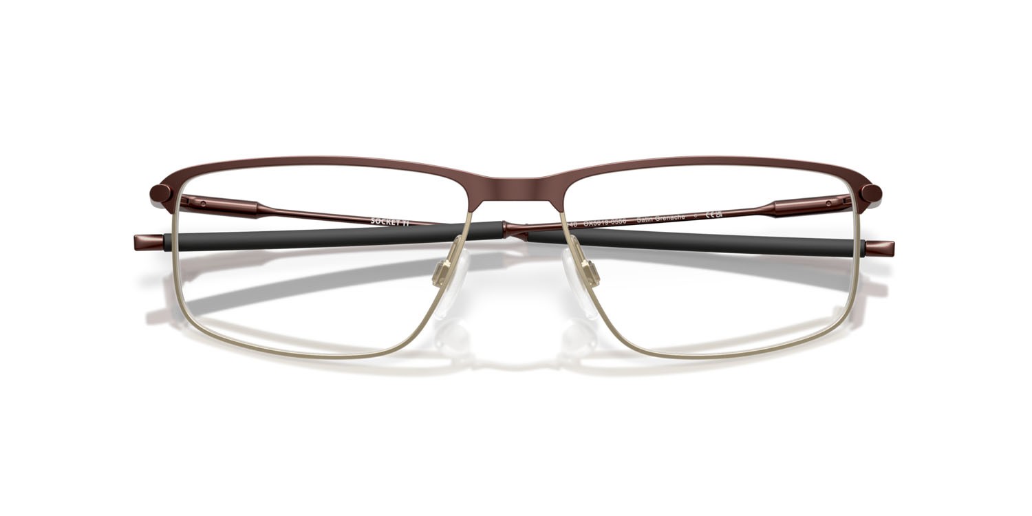 Brillen Oakley Socket Ti OX 5019 (501905) farbe grenache satinato form rechteckig gläser lente demo