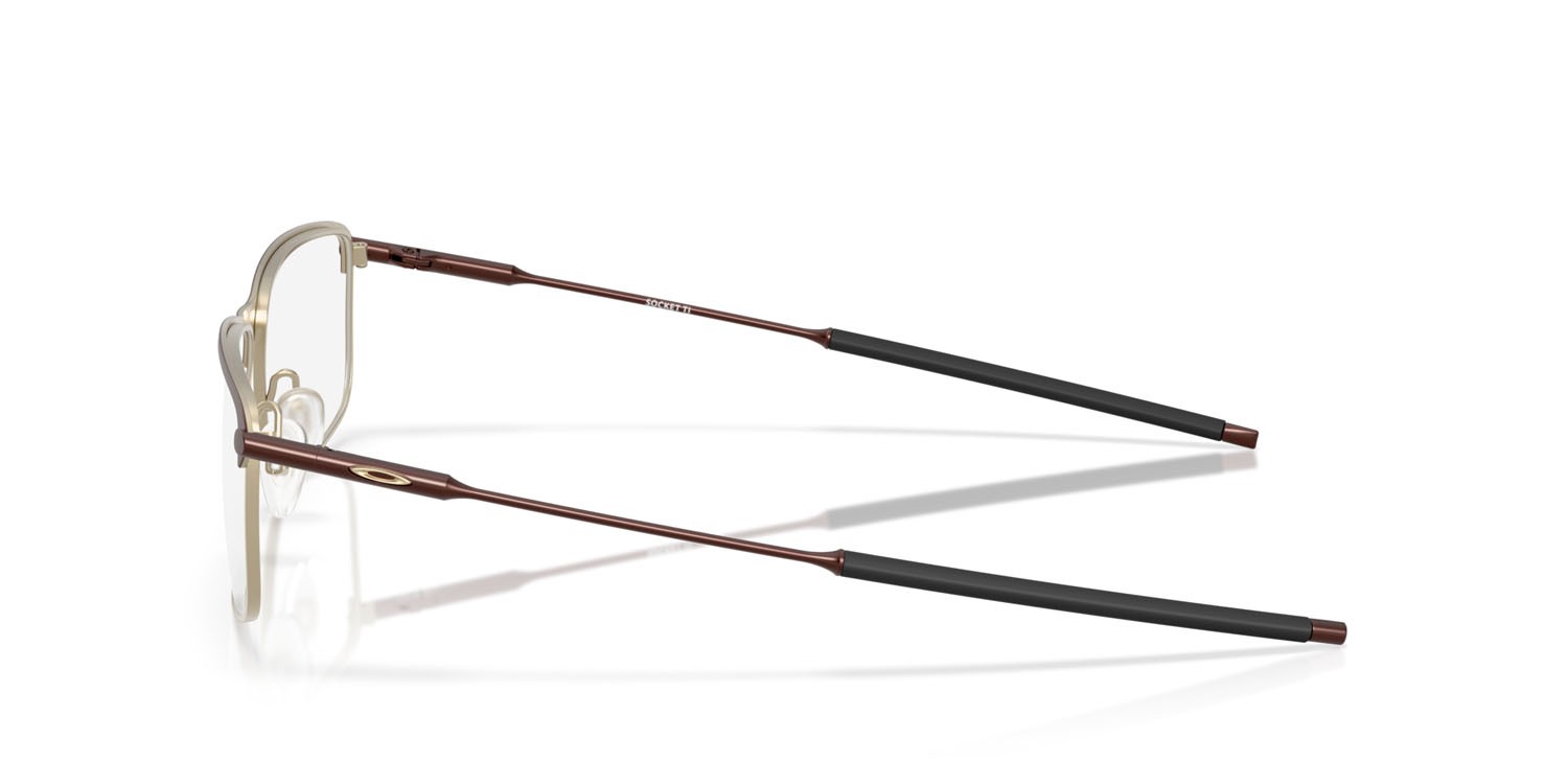 Brillen Oakley Socket Ti OX 5019 (501905) farbe grenache satinato form rechteckig gläser lente demo