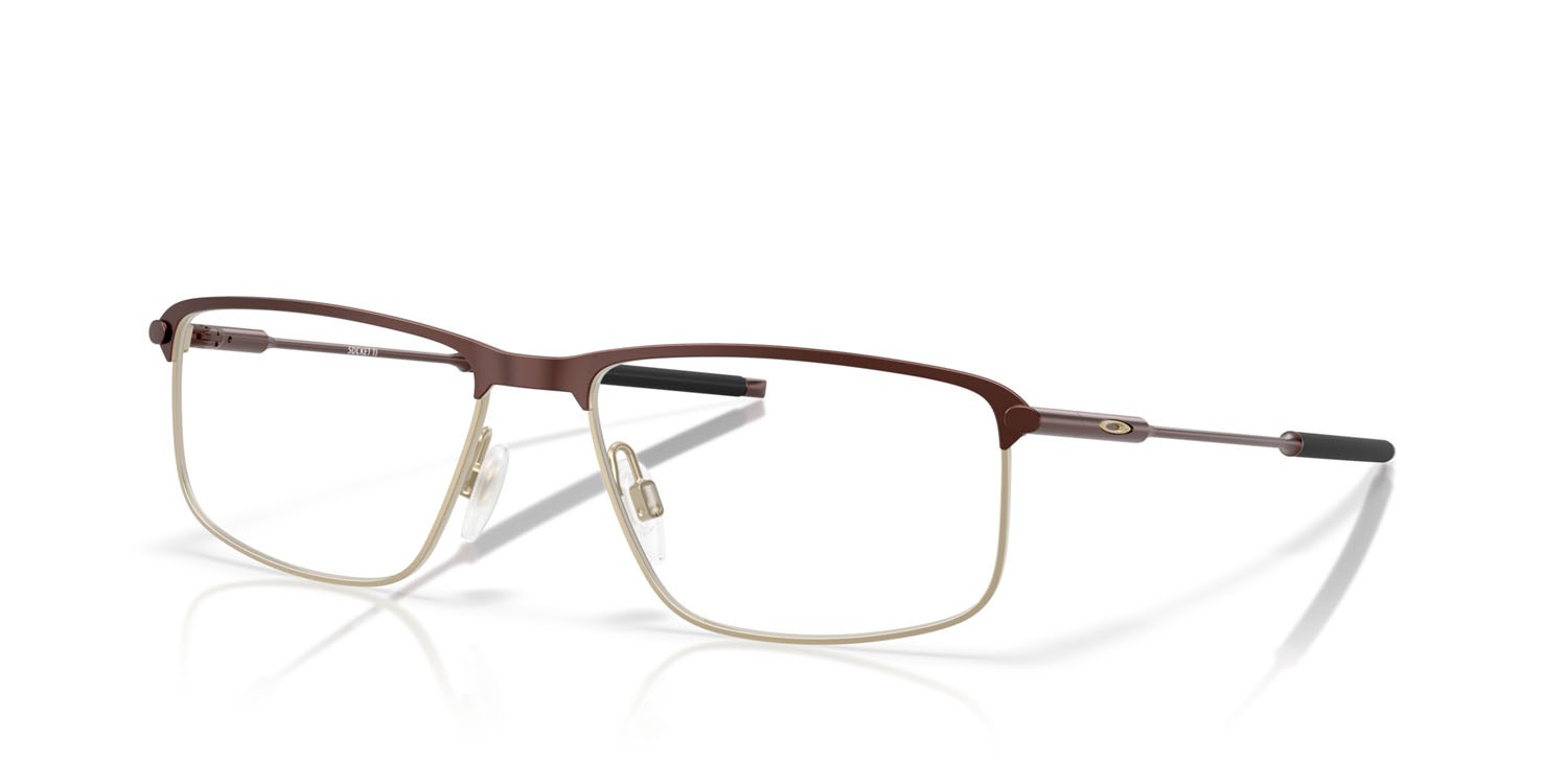 Brillen Oakley Socket Ti OX 5019 (501905) farbe grenache satinato form rechteckig gläser lente demo