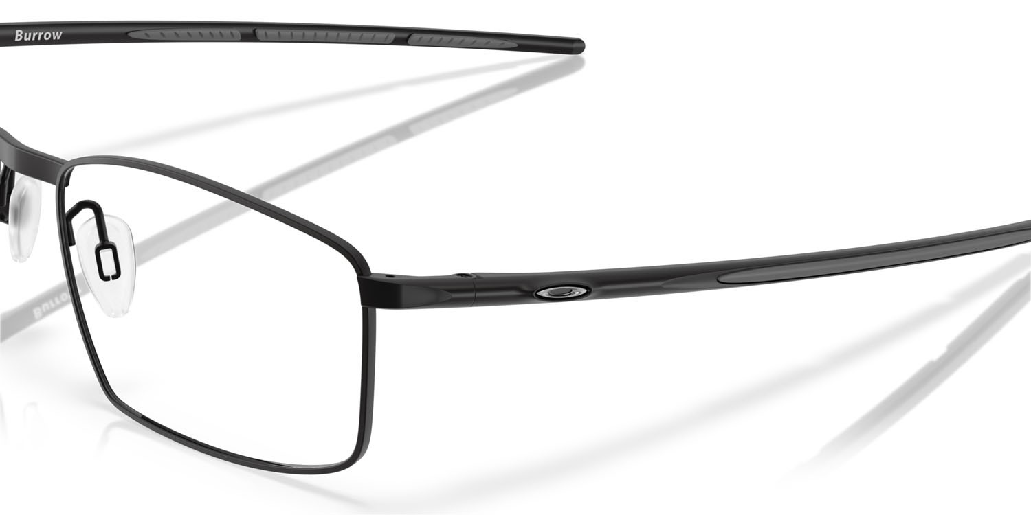 Occhiali da vista Oakley Burrow OX 5086 (508601) colore nero satinato forma quadrato lenti lente demo