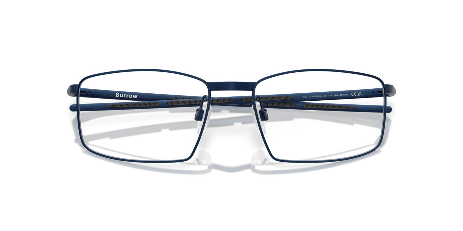 Occhiali da vista Oakley Burrow OX 5086 (508604) colore midnight opaco forma quadrato lenti lente demo